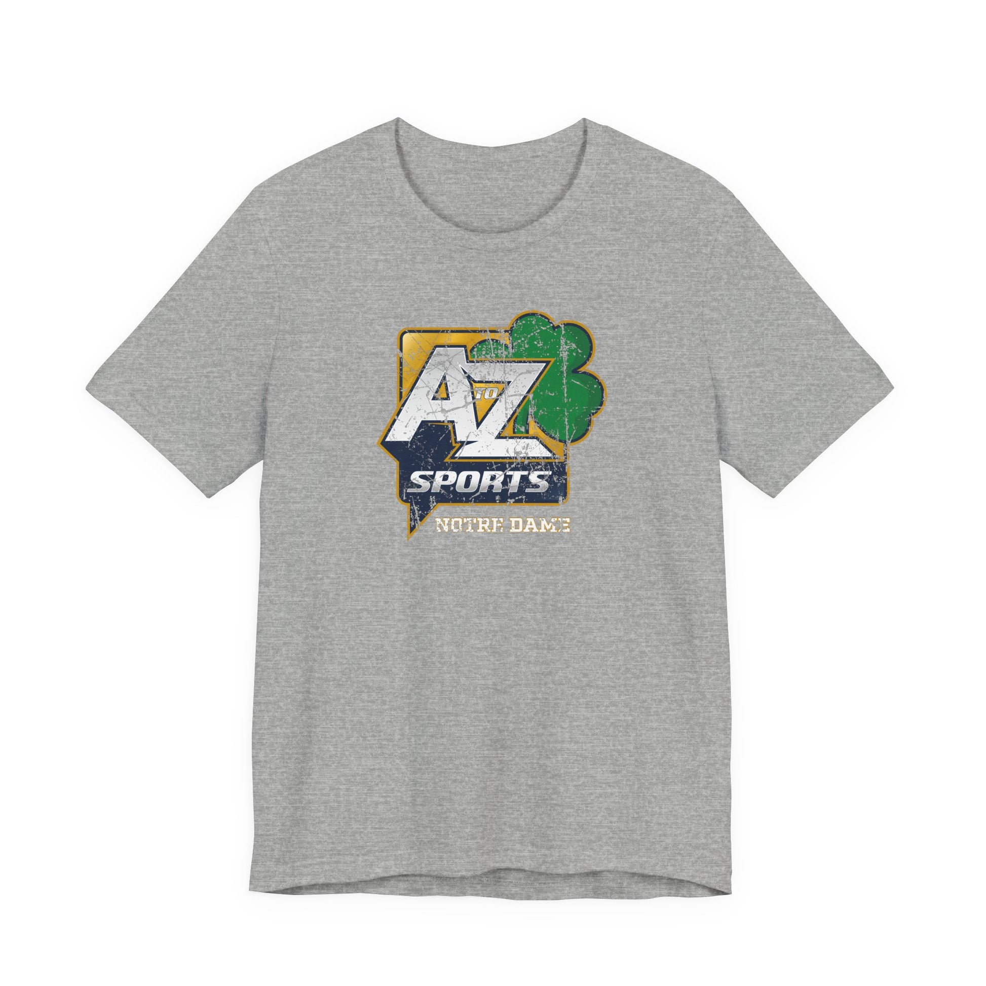 A to Z Sports Notre Dame Distressed T-Shirt