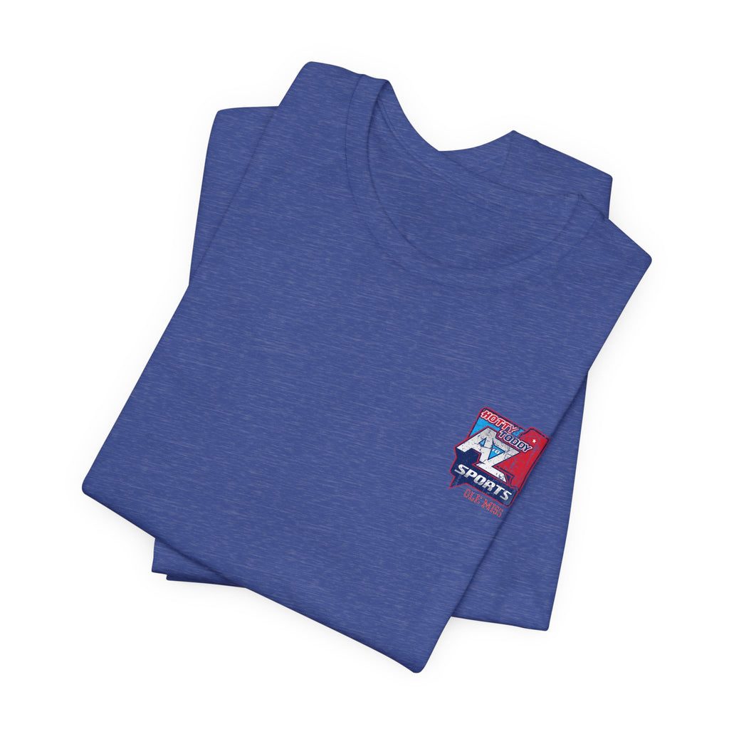 A to Z Sports Ole Miss Distressed Pocket T-Shirt