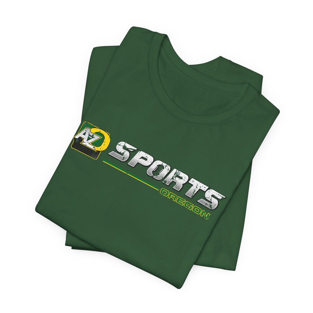 A to Z Sports Oregon Distressed Horizontal T-Shirt