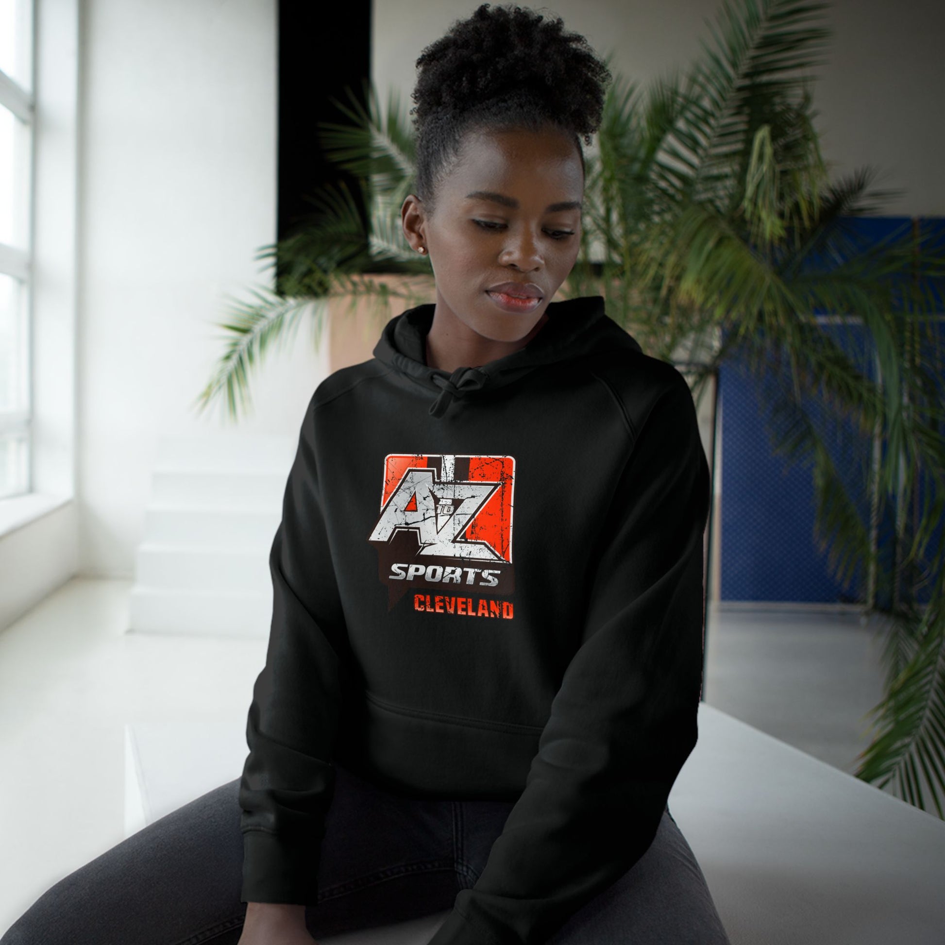 A to Z Sports Browns Distressed Hoodie