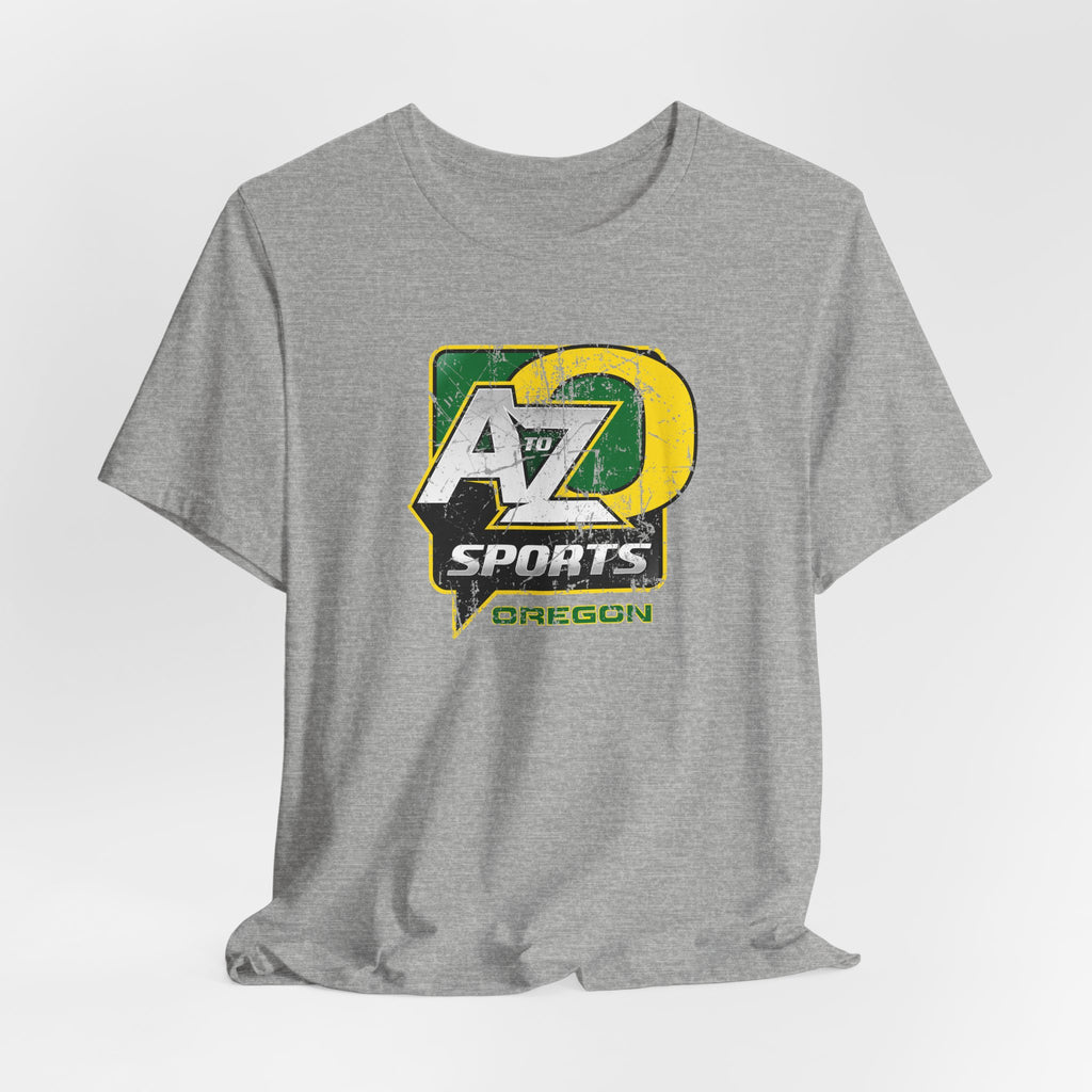 A to Z Sports Oregon Distressed T-Shirt