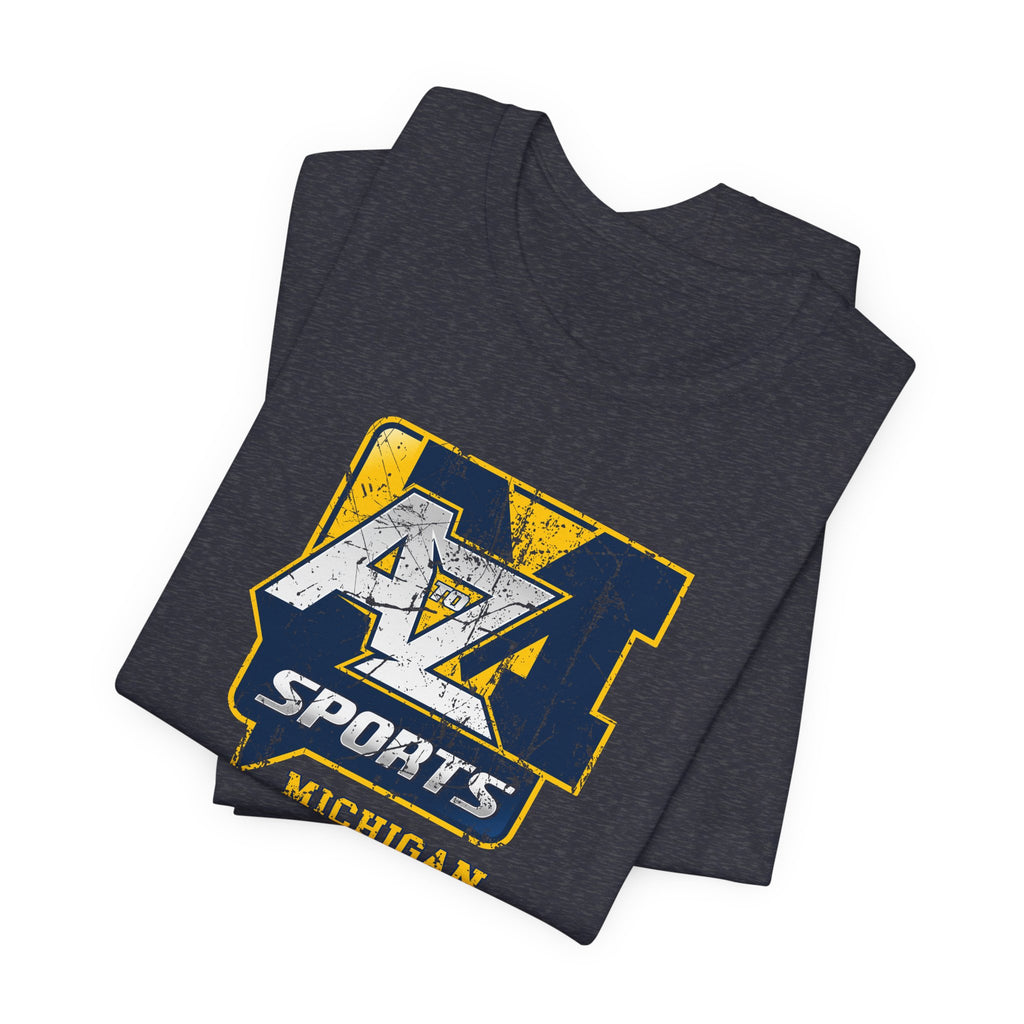 A to Z Sports Michigan Distressed T-Shirt
