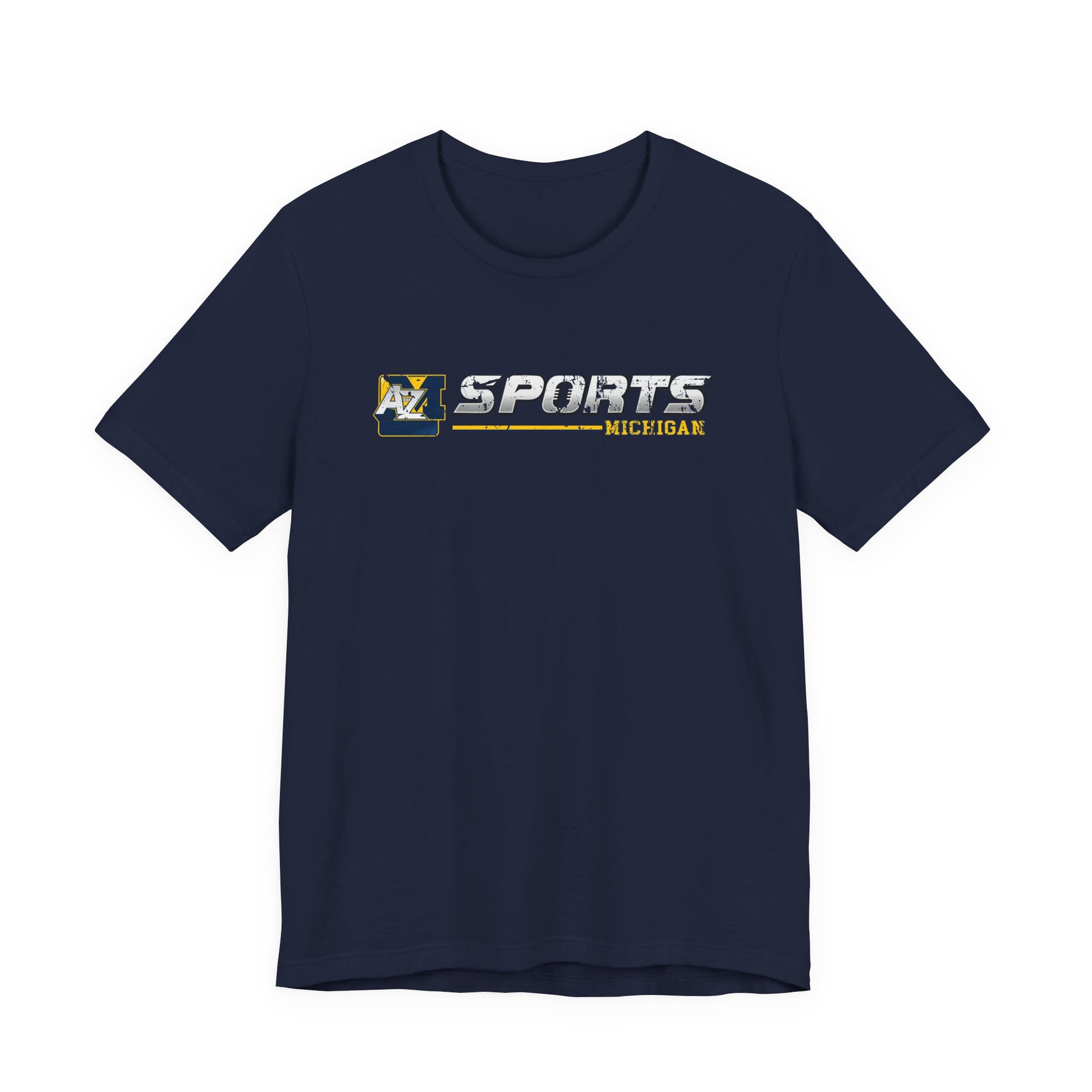 A to Z Sports Michigan Distressed Horizontal T-Shirt