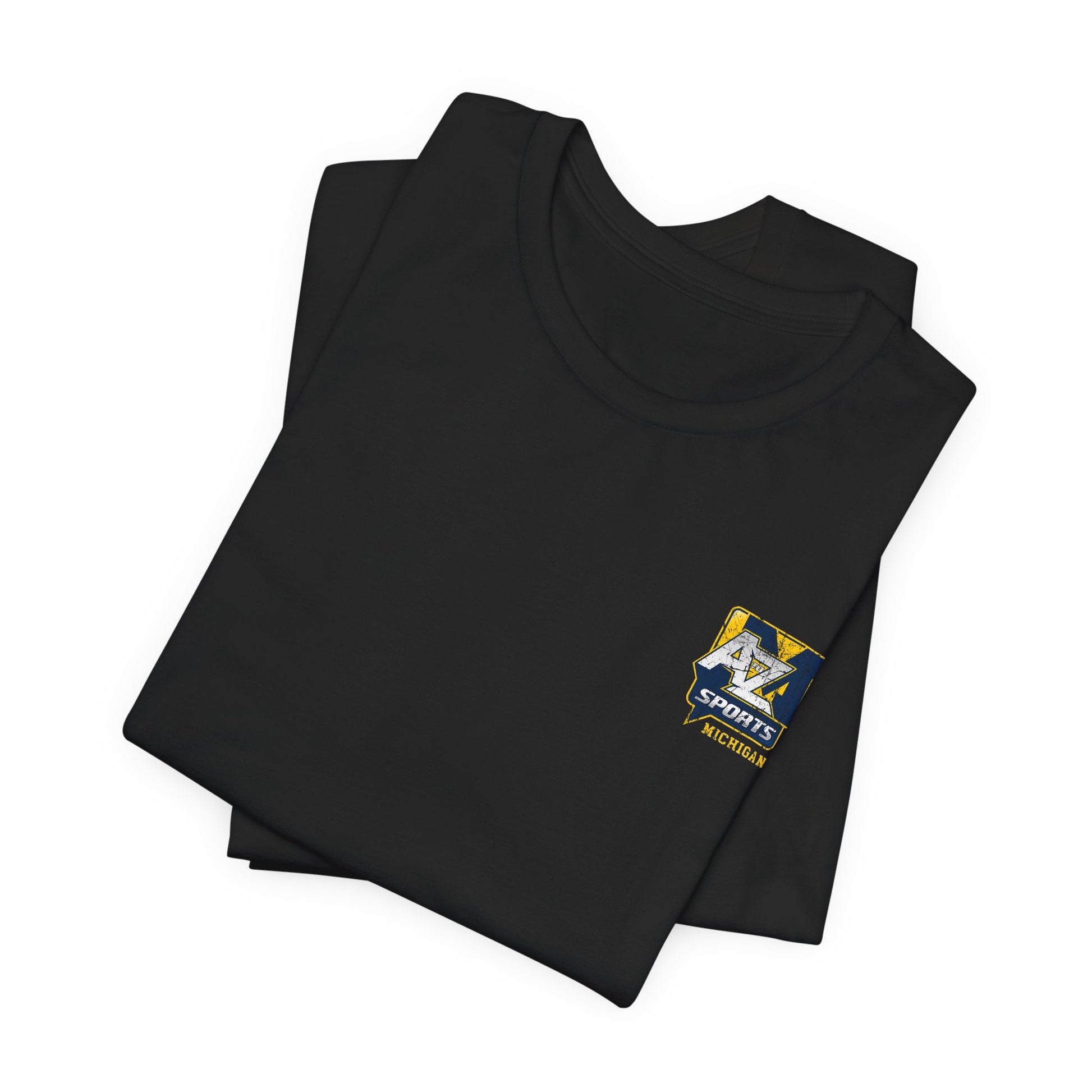 A to Z Sports Michigan Distressed Pocket T-Shirt