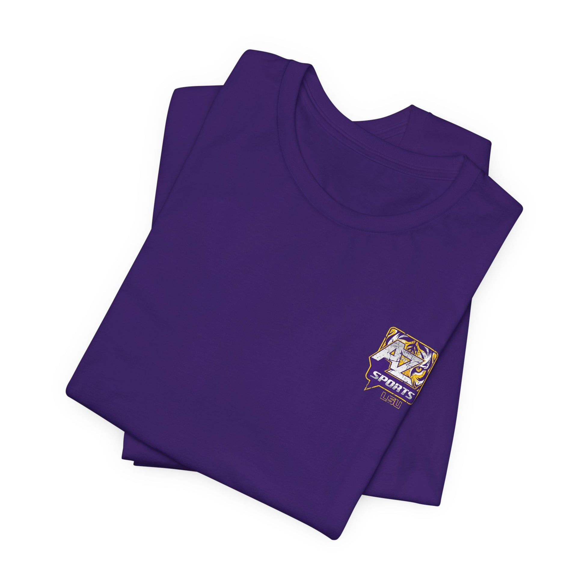 A to Z Sports LSU Distressed Pocket T-Shirt