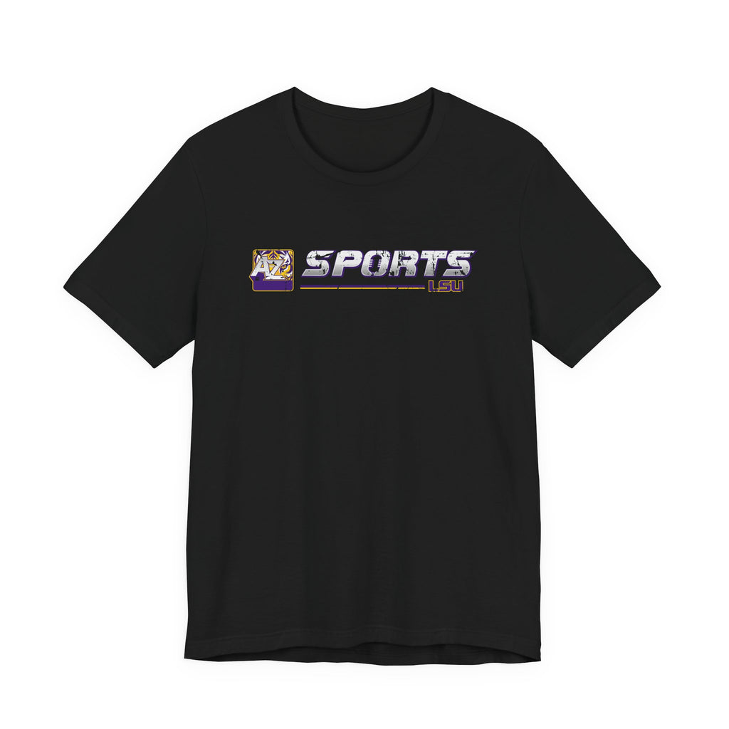 A to Z Sports LSU Distressed Horizontal T-Shirt