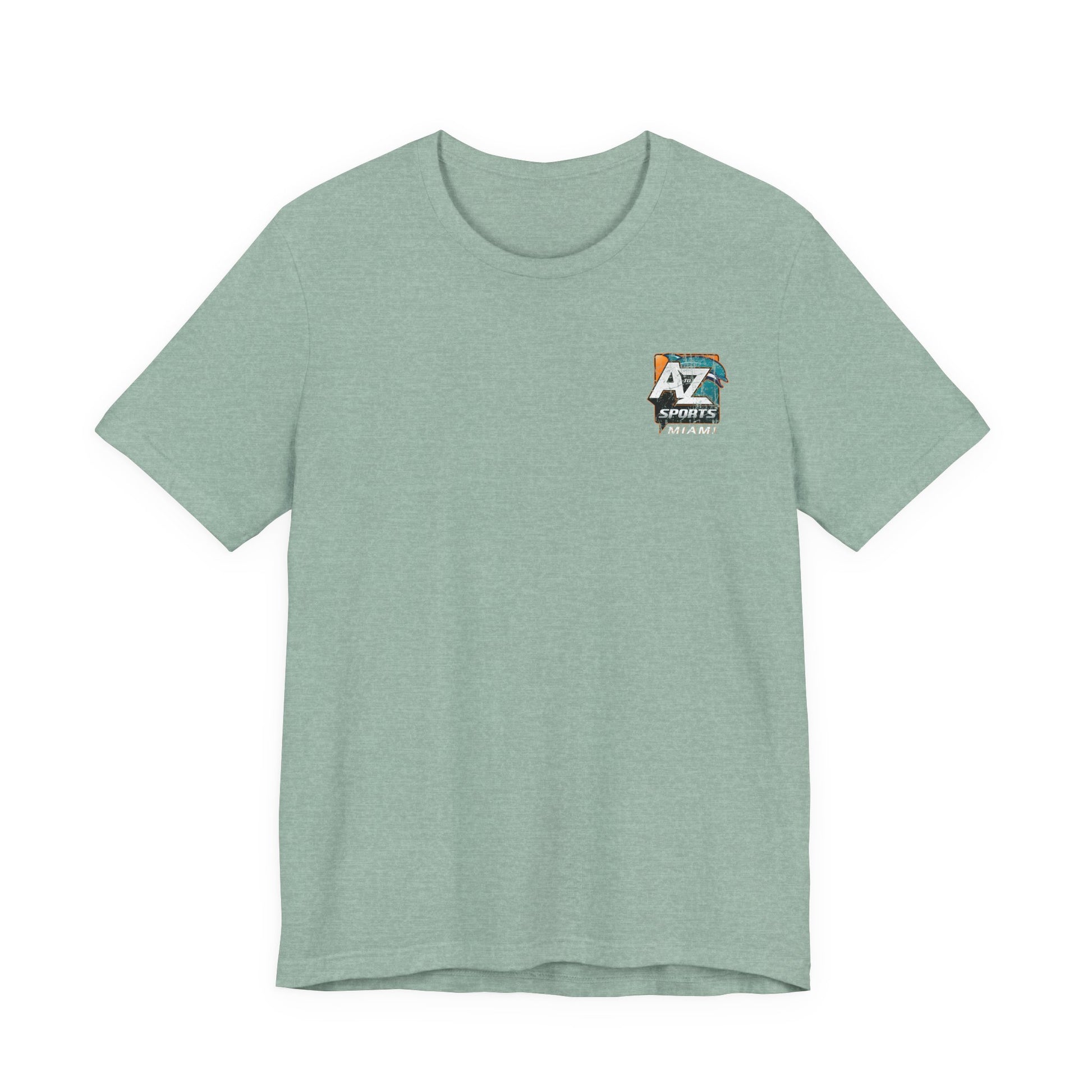 A to Z Sports Dolphins Distressed Pocket T-Shirt