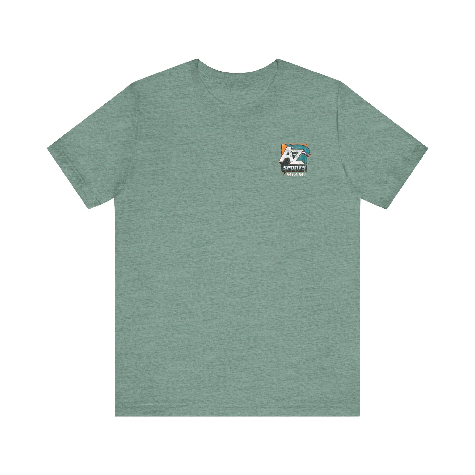 A to Z Sports Dolphins Distressed Pocket T-Shirt