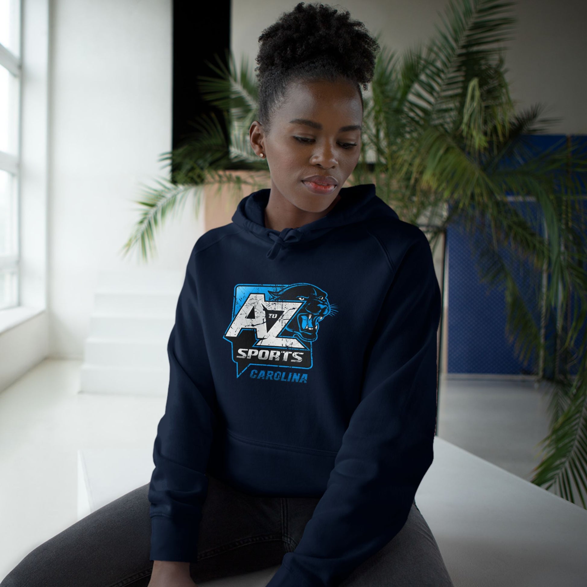 A to Z Sports Panthers Distressed Hoodie