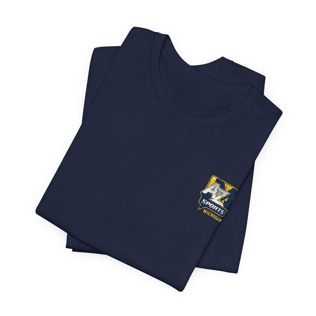 A to Z Sports Michigan Distressed Pocket T-Shirt