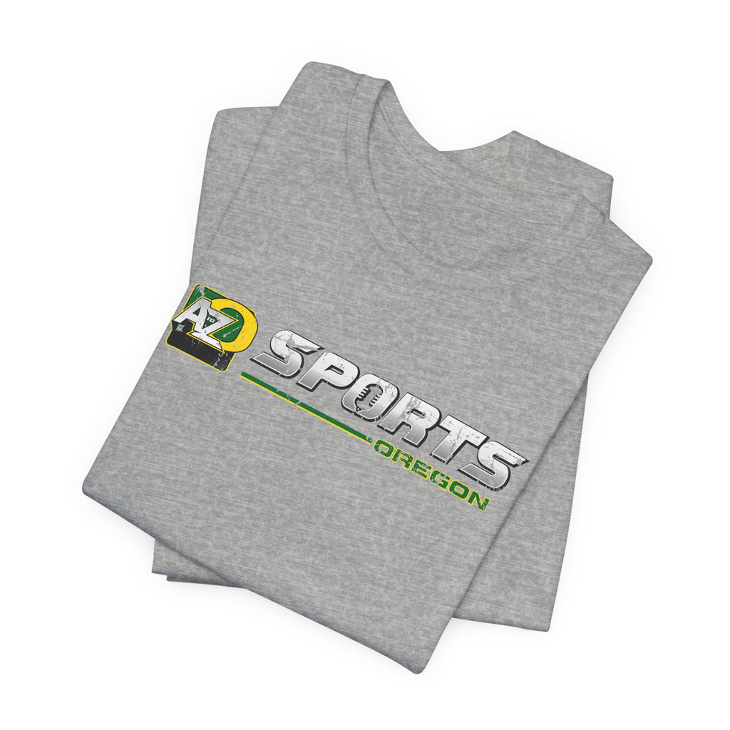 A to Z Sports Oregon Distressed Horizontal T-Shirt
