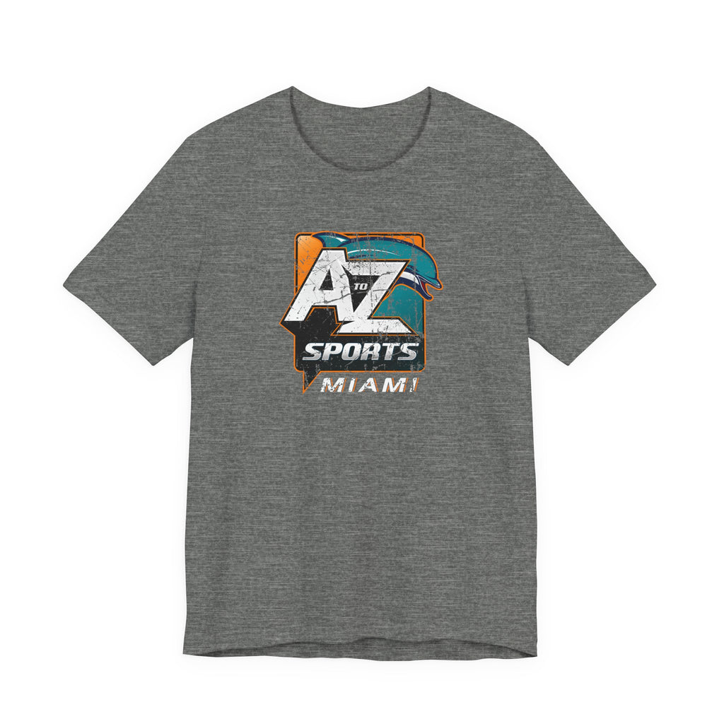 A to Z Sports Dolphins Distressed T-Shirt