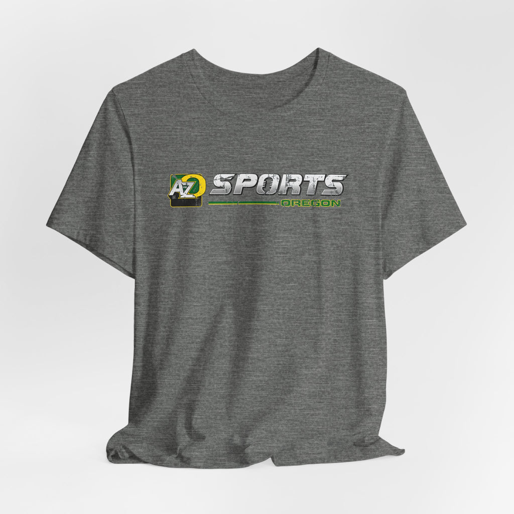A to Z Sports Oregon Distressed Horizontal T-Shirt