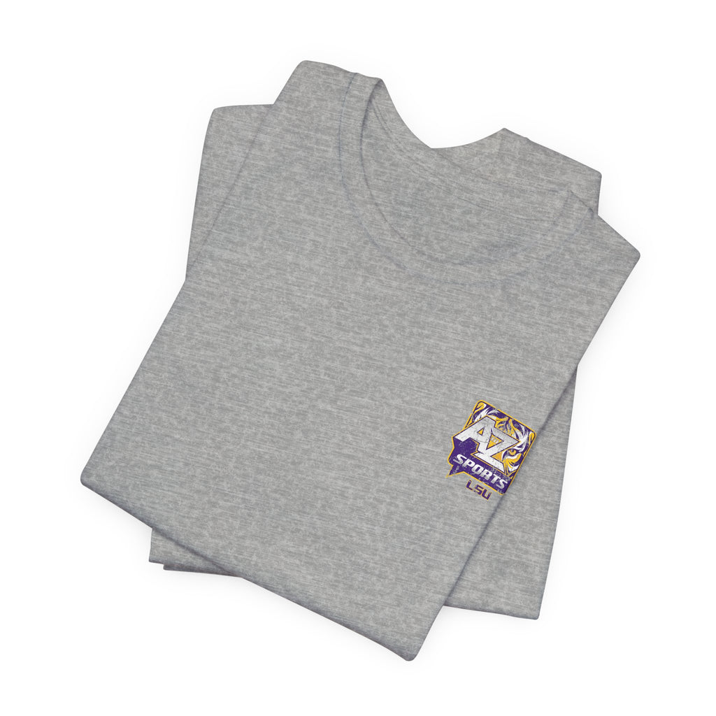 A to Z Sports LSU Distressed Pocket T-Shirt