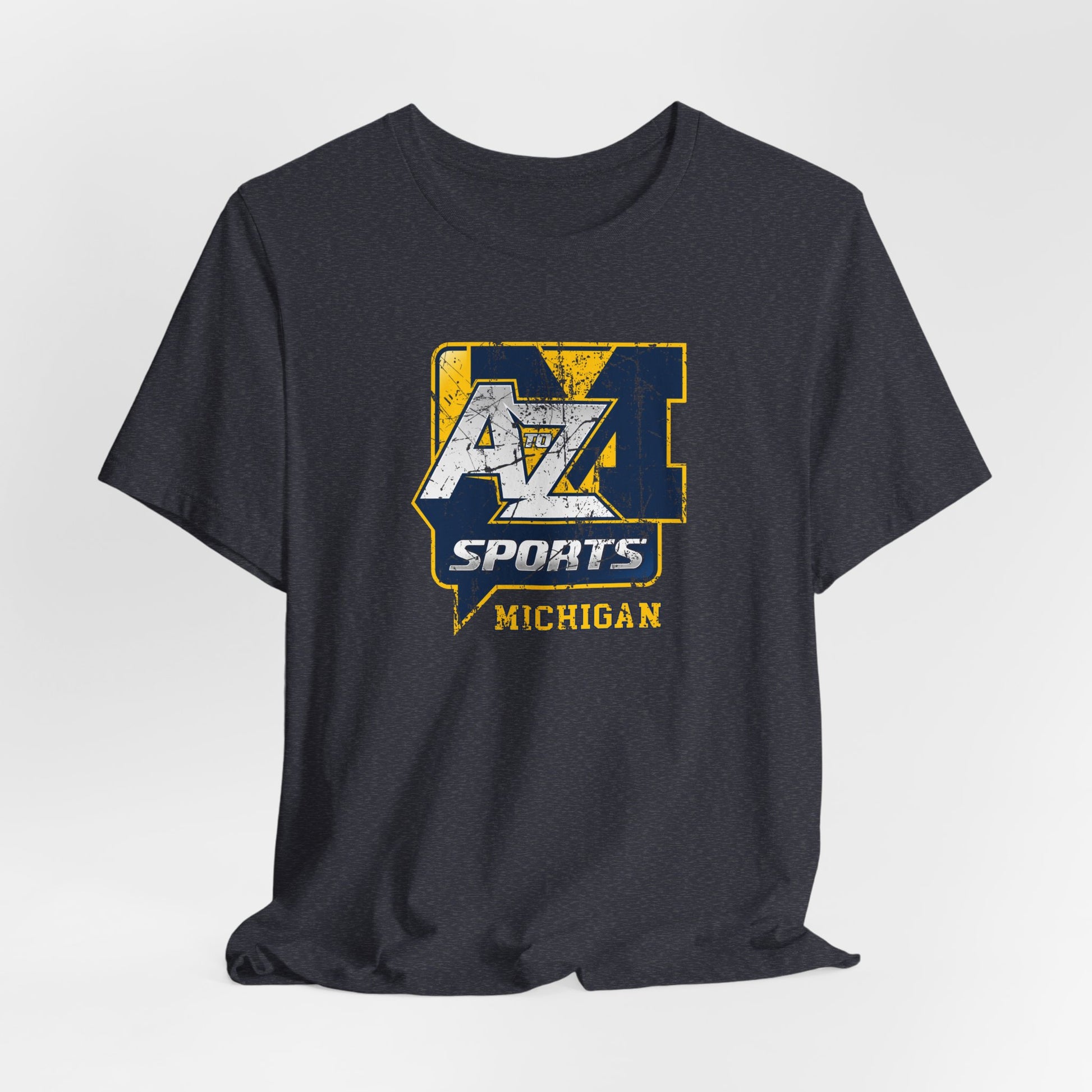 A to Z Sports Michigan Distressed T-Shirt