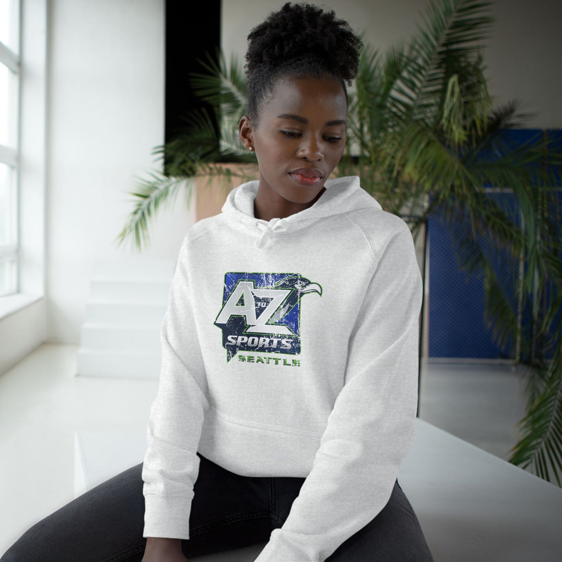 A to Z Sports Seahawks Distressed Hoodie