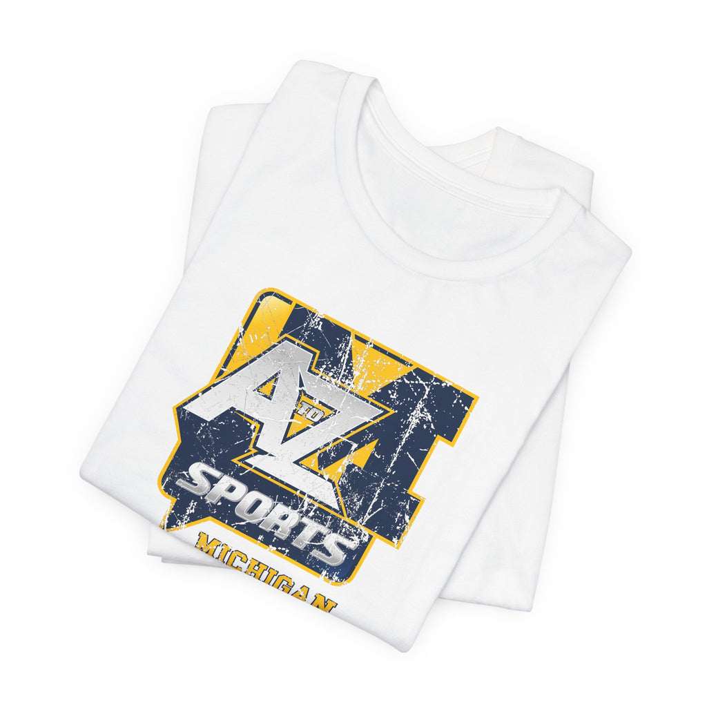 A to Z Sports Michigan Distressed T-Shirt