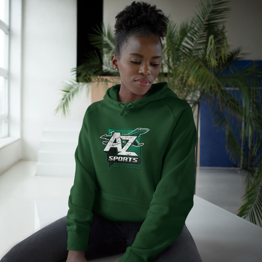 A to Z Sports Jets Distressed Hoodie