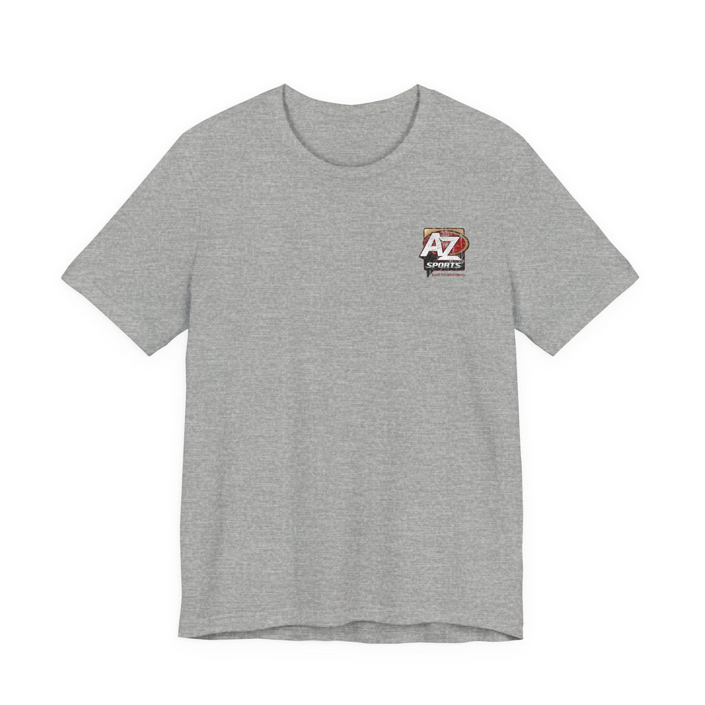 A to Z Sports 49ers Distressed Pocket T-Shirt