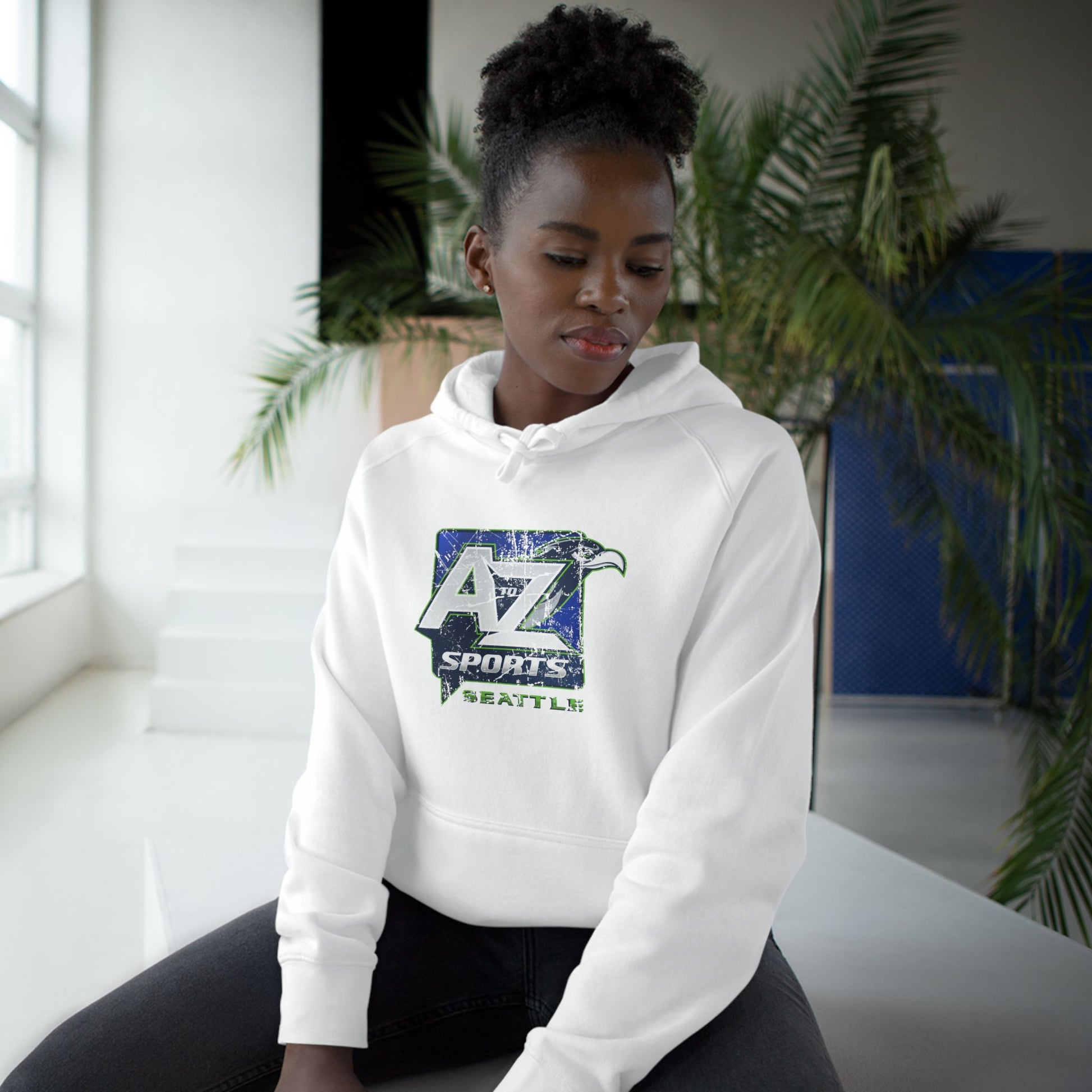 A to Z Sports Seahawks Distressed Hoodie