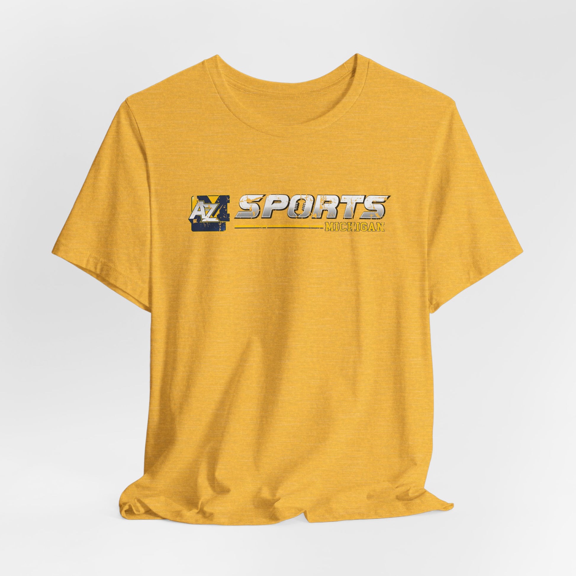 A to Z Sports Michigan Distressed Horizontal T-Shirt