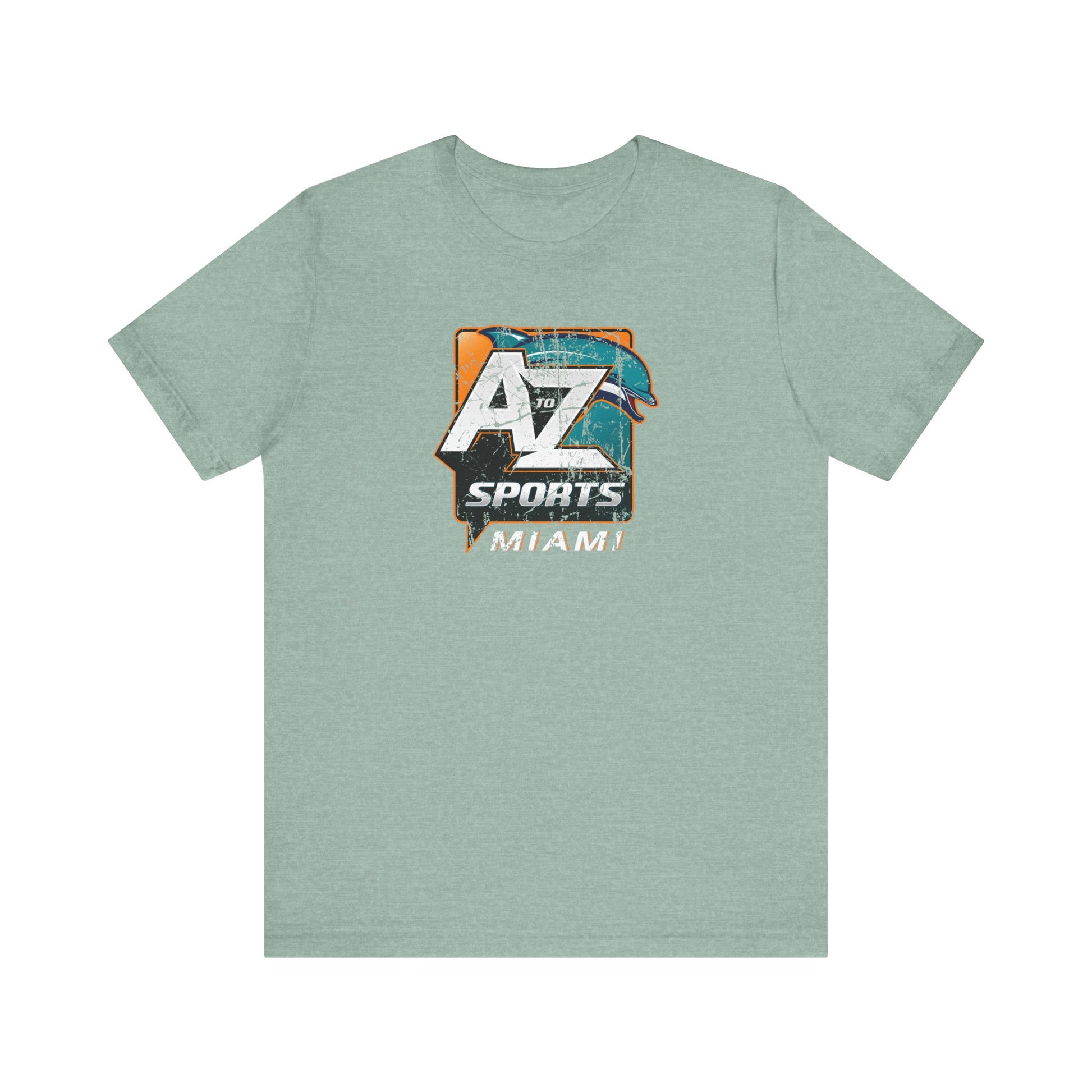 A to Z Sports Dolphins Distressed T-Shirt