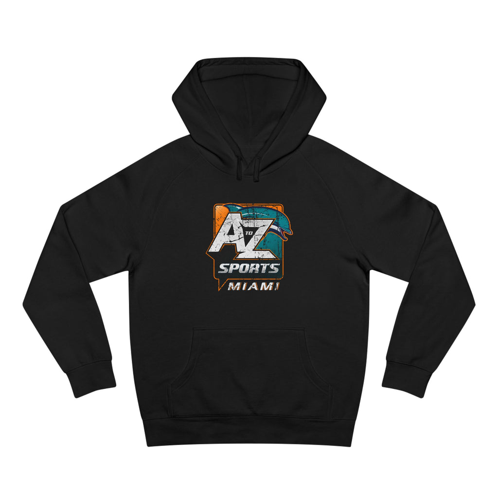 A to Z Sports Dolphins Distressed Hoodie