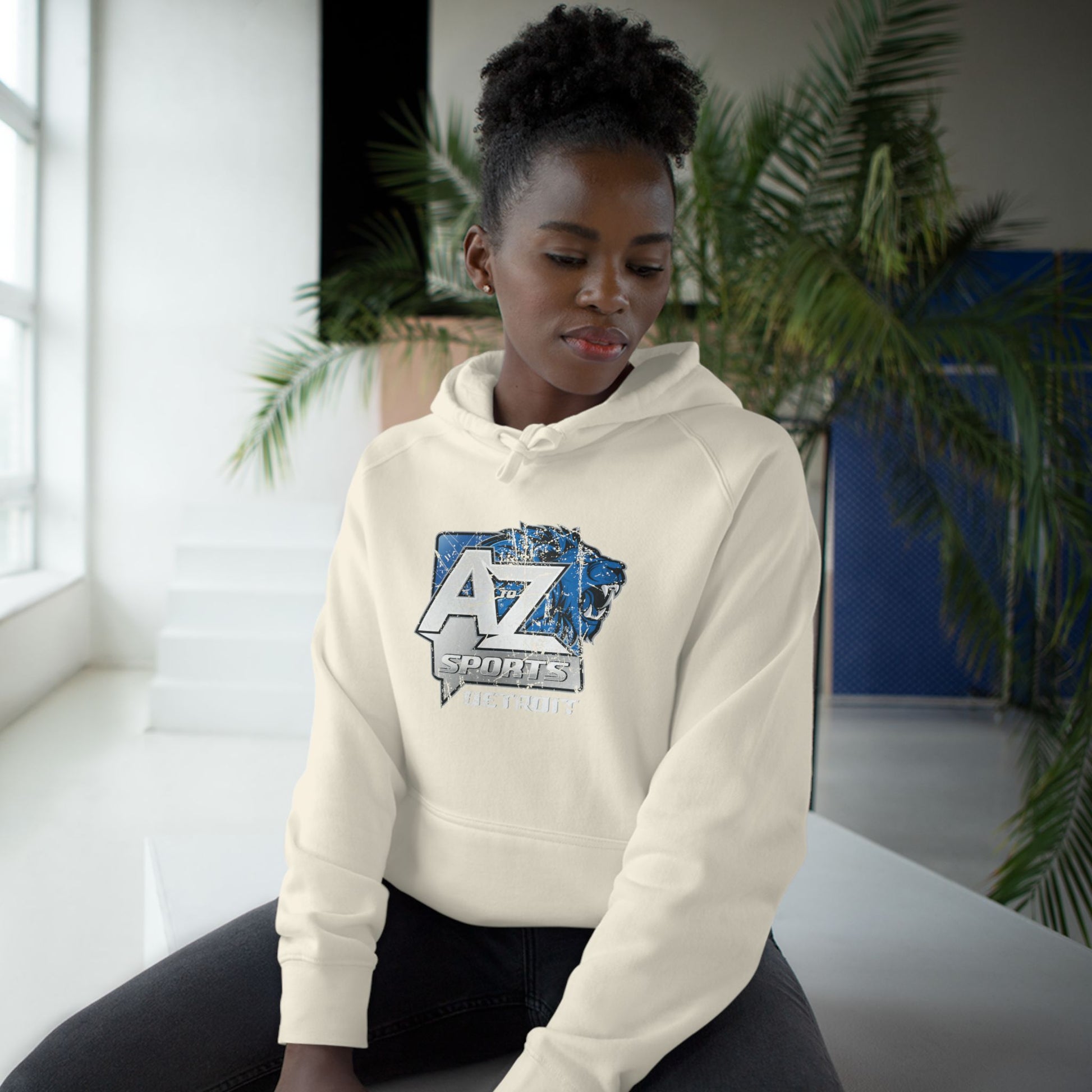 A to Z Sports Lions Distressed Hoodie