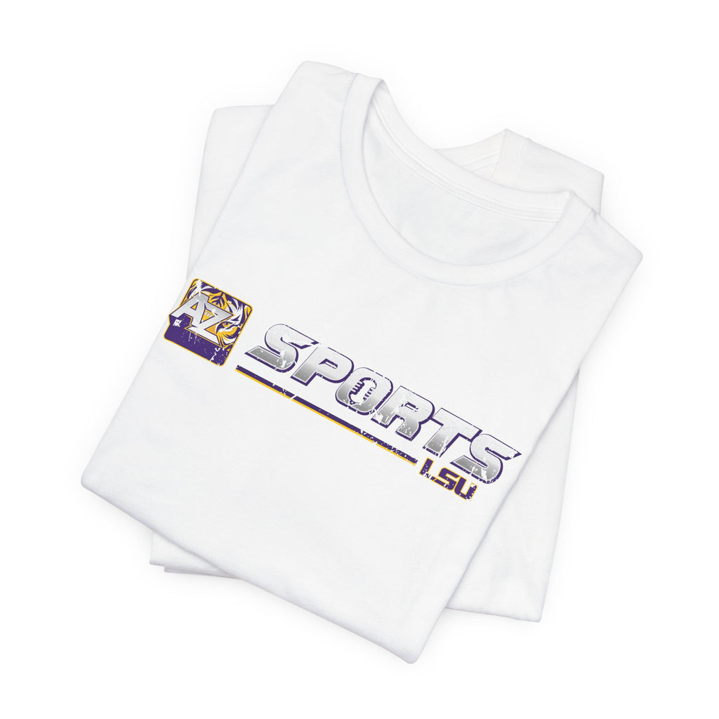A to Z Sports LSU Distressed Horizontal T-Shirt