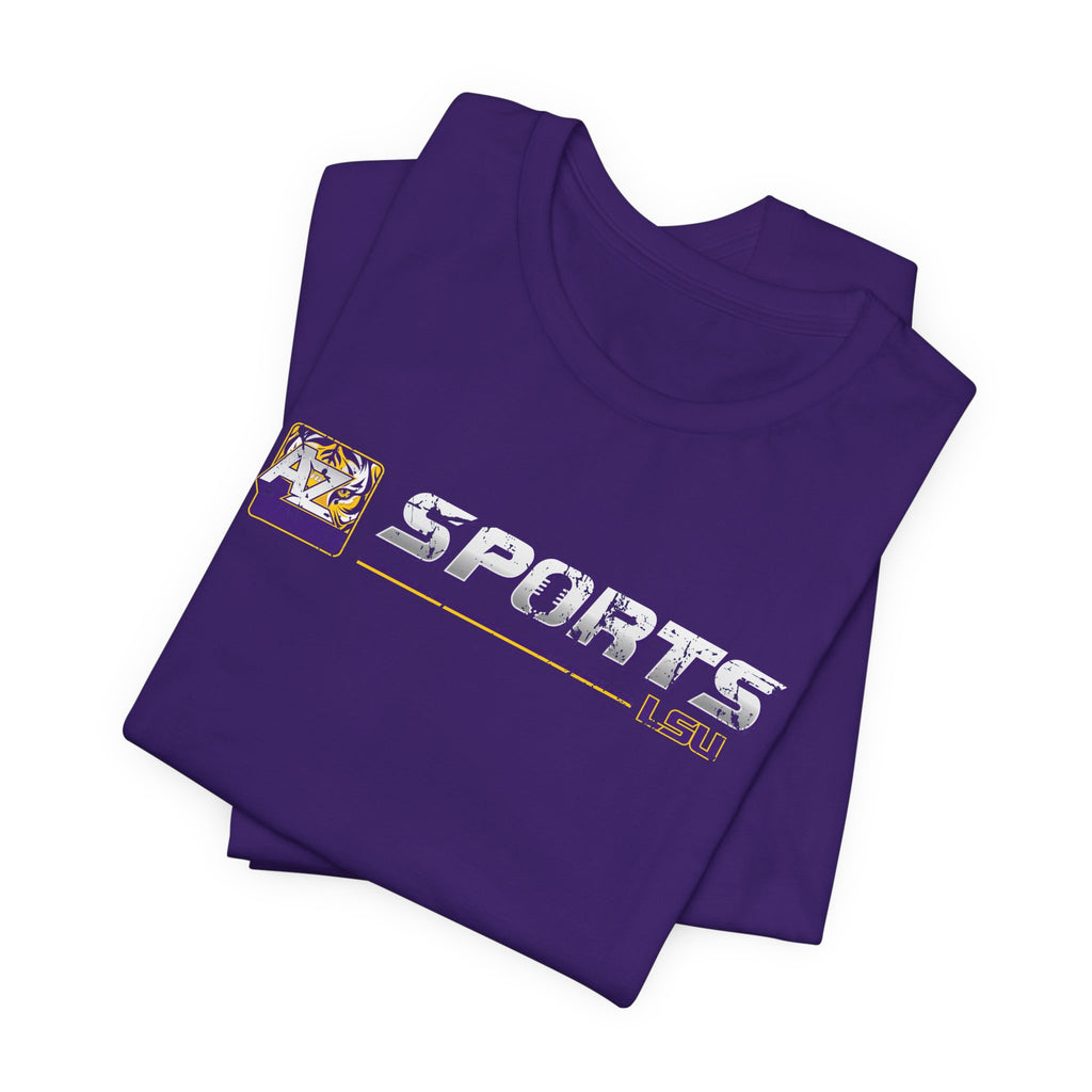 A to Z Sports LSU Distressed Horizontal T-Shirt