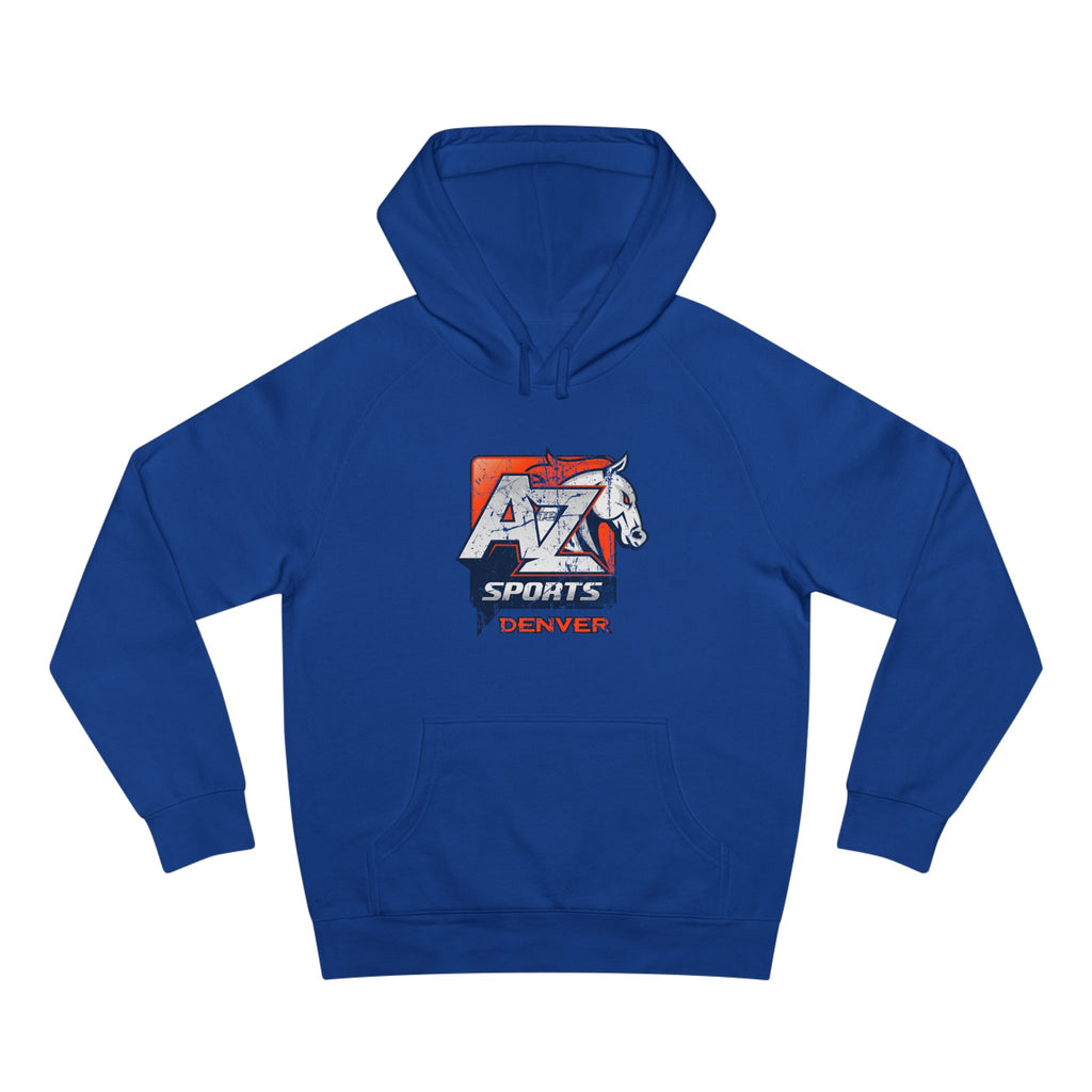 A to Z Sports Broncos Distressed Hoodie