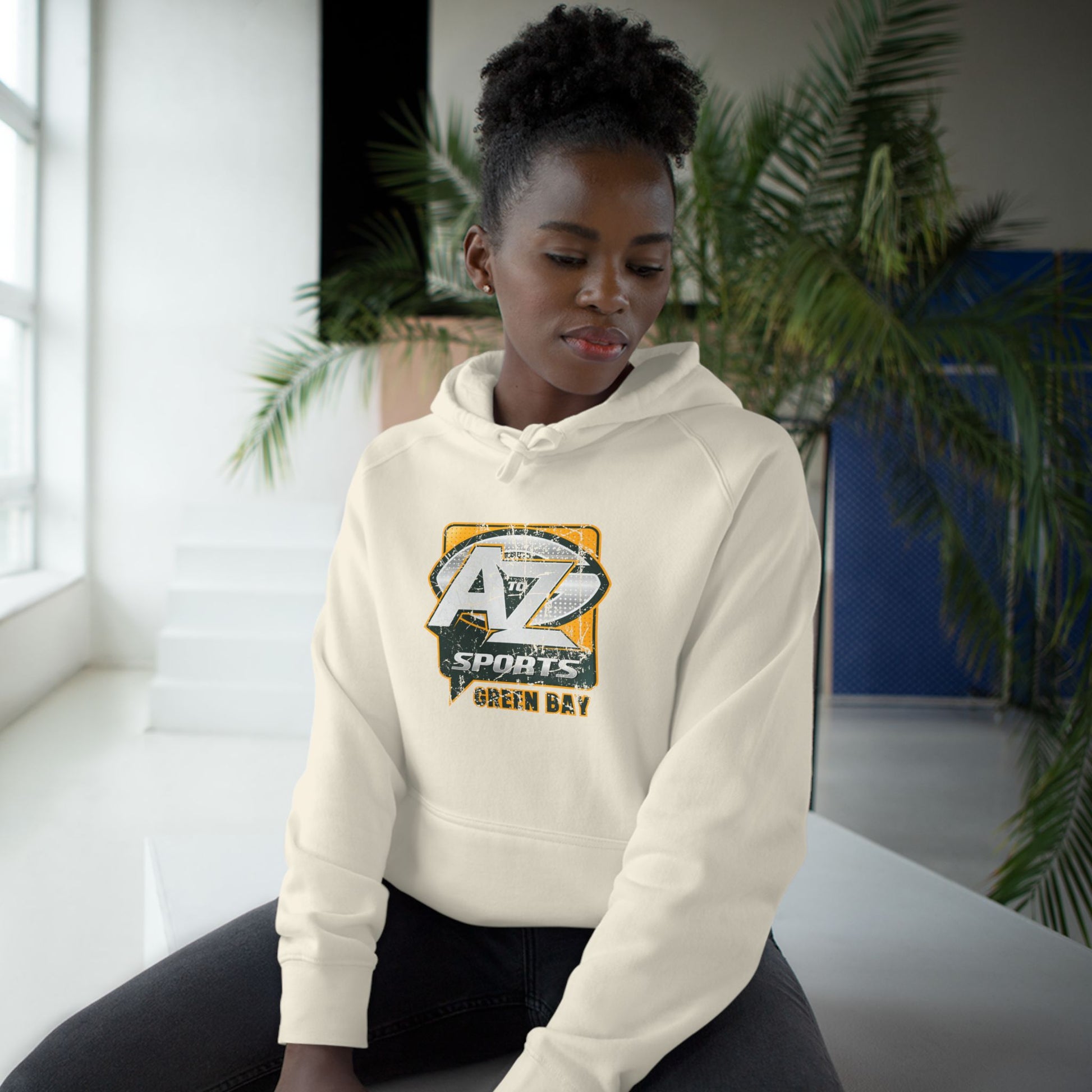 A to Z Sports Packers Distressed Hoodie