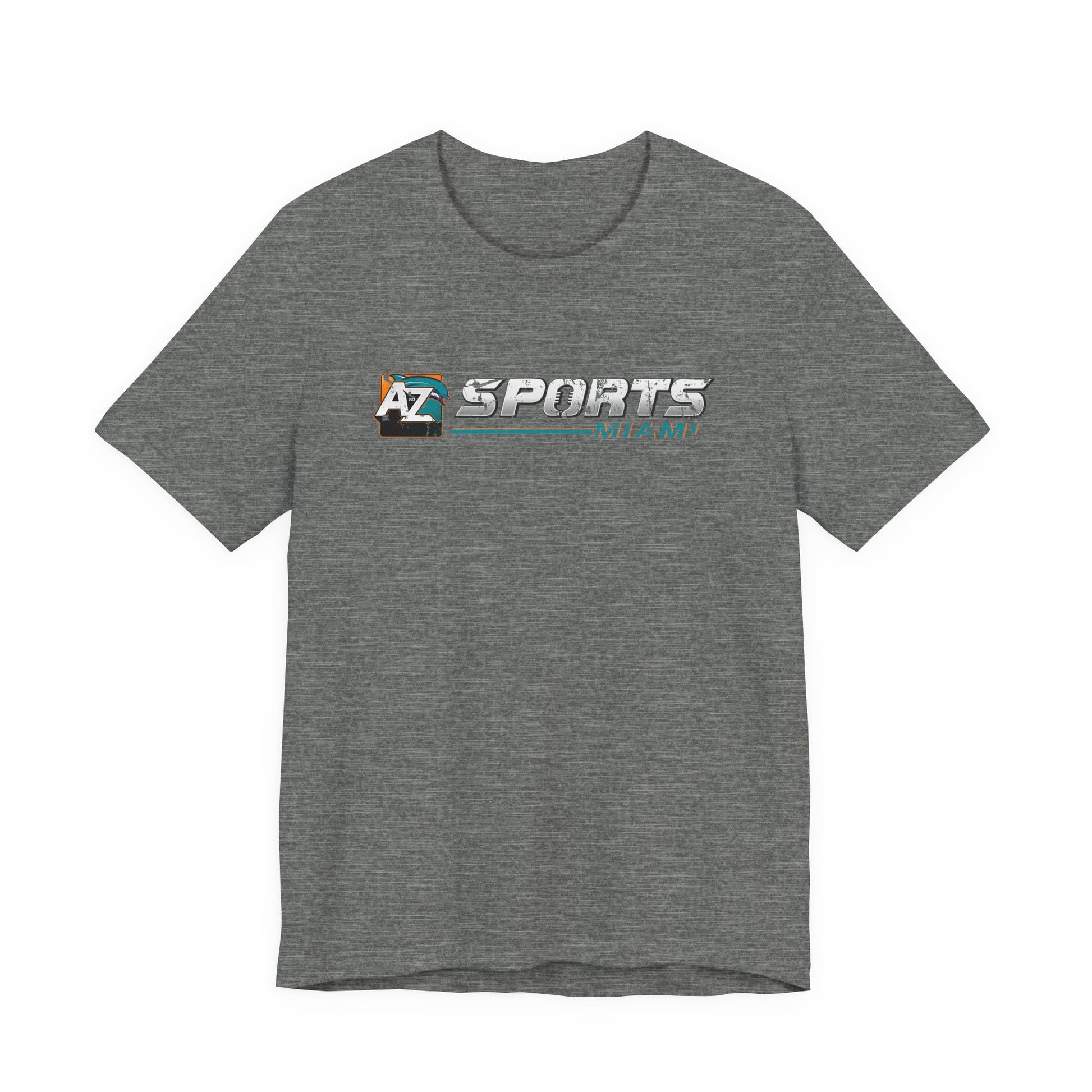 A to Z Sports Dolphins Distressed Horizontal T-Shirt
