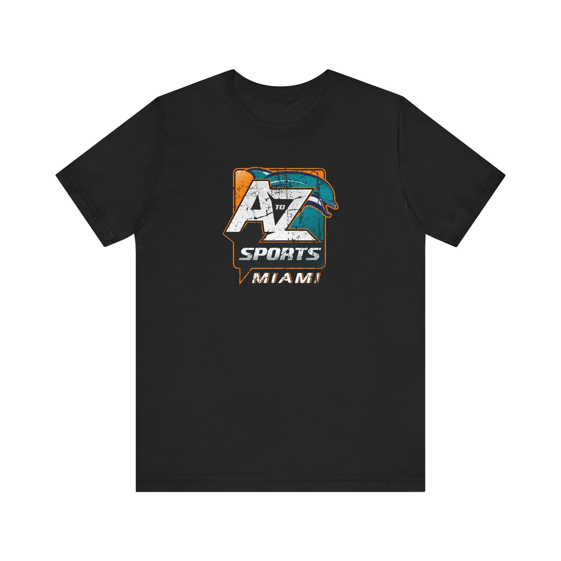 A to Z Sports Dolphins Distressed T-Shirt