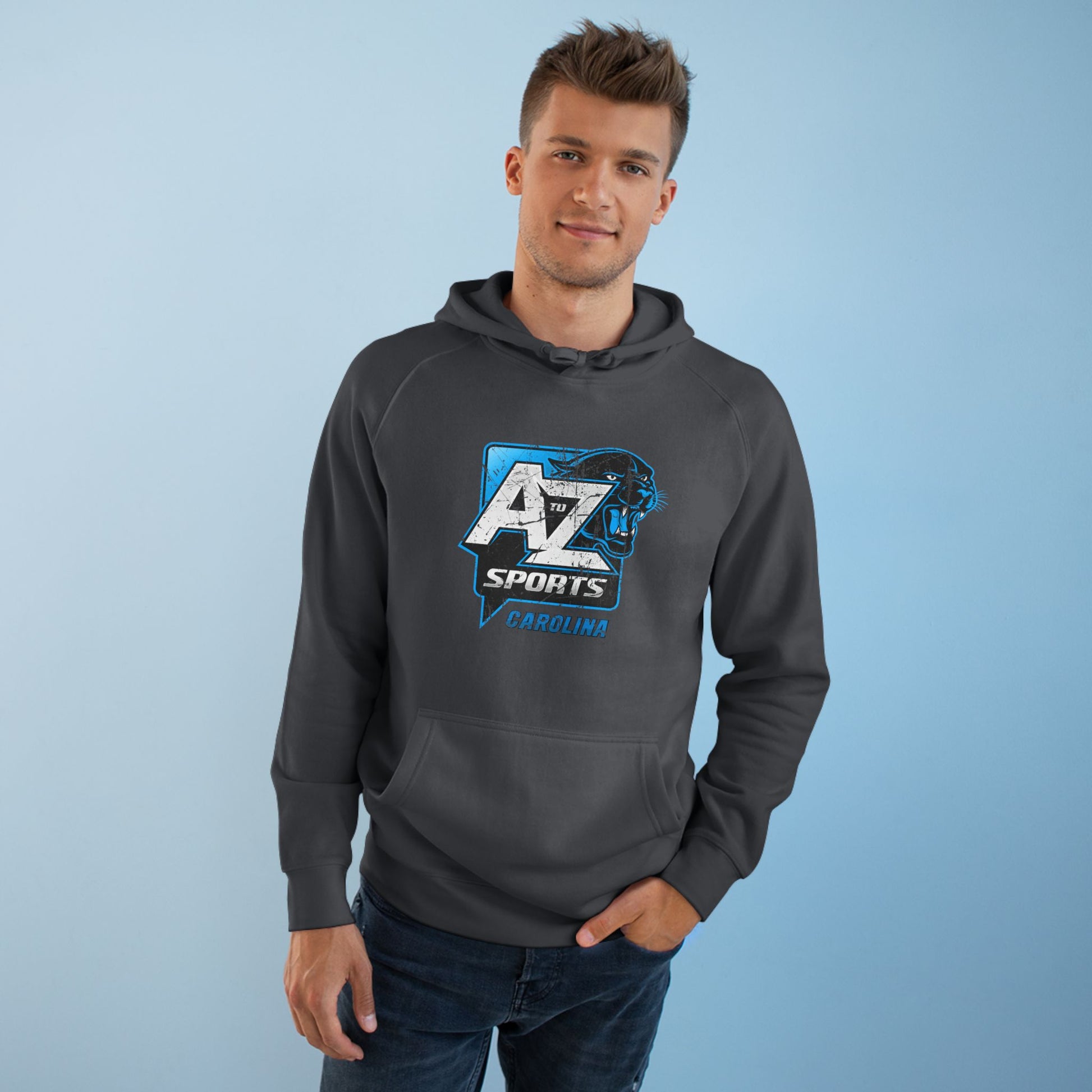 A to Z Sports Panthers Distressed Hoodie