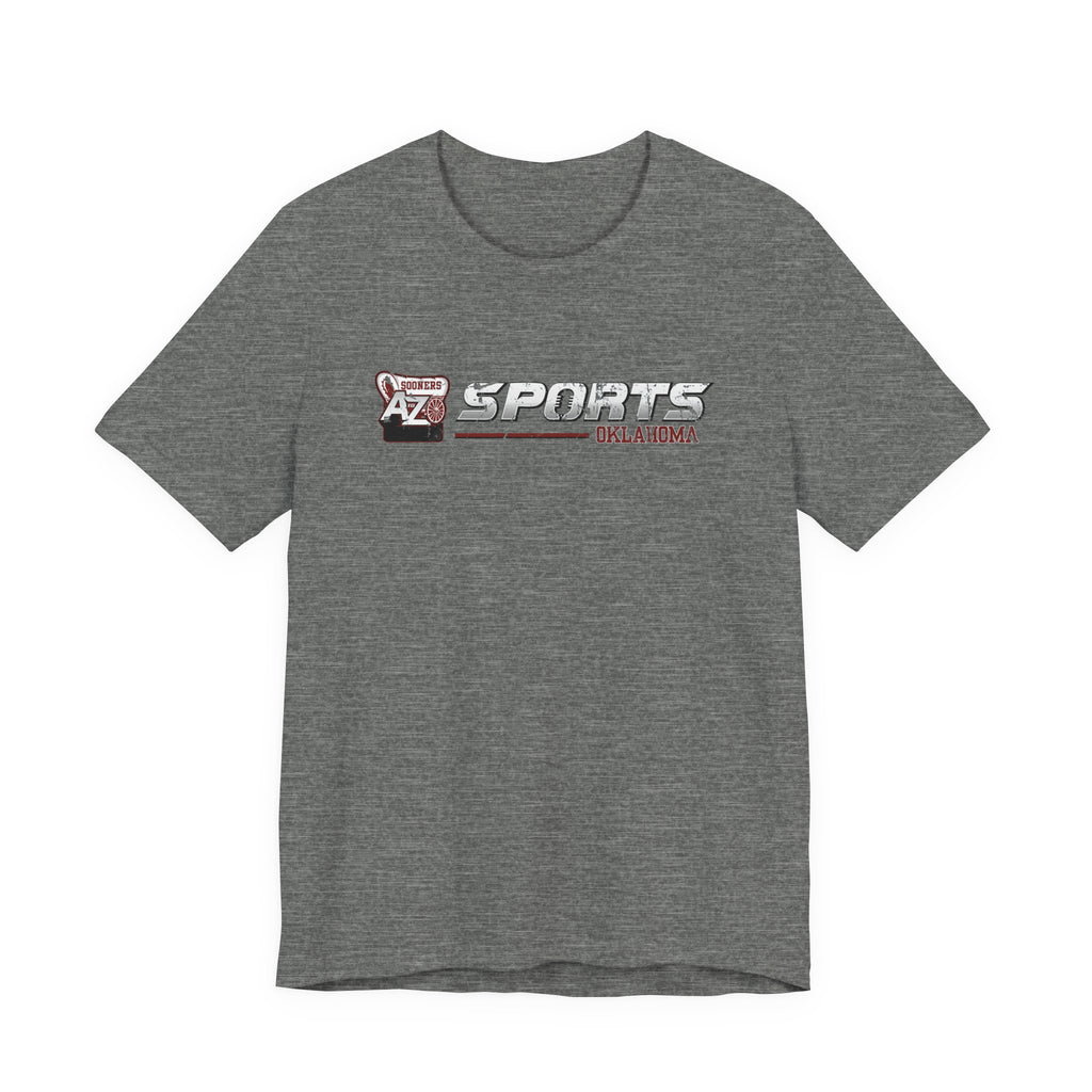 A to Z Sports Oklahoma Distressed Horizontal T-Shirt
