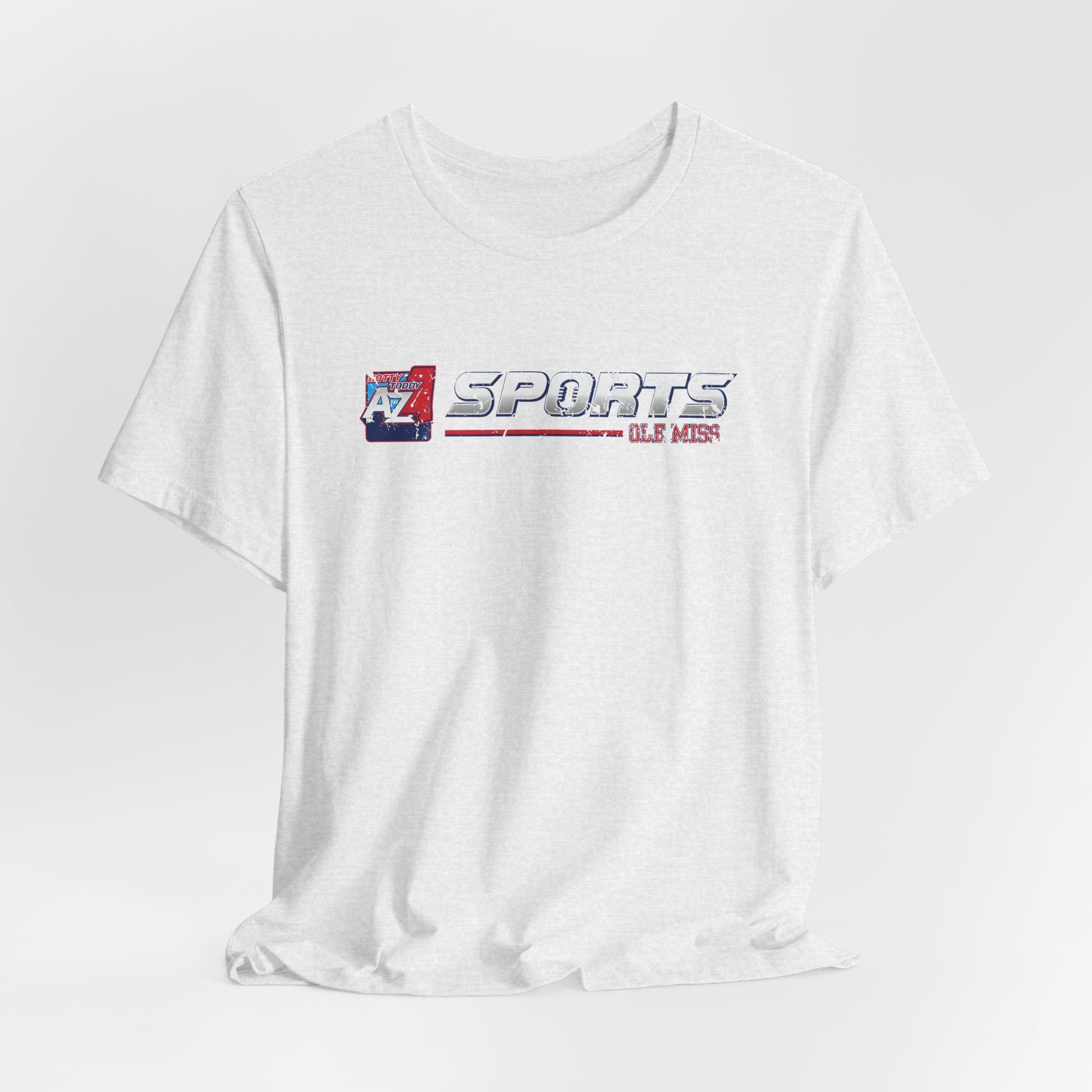 A to Z Sports Ole Miss Horizontal Distressed T-Shirt