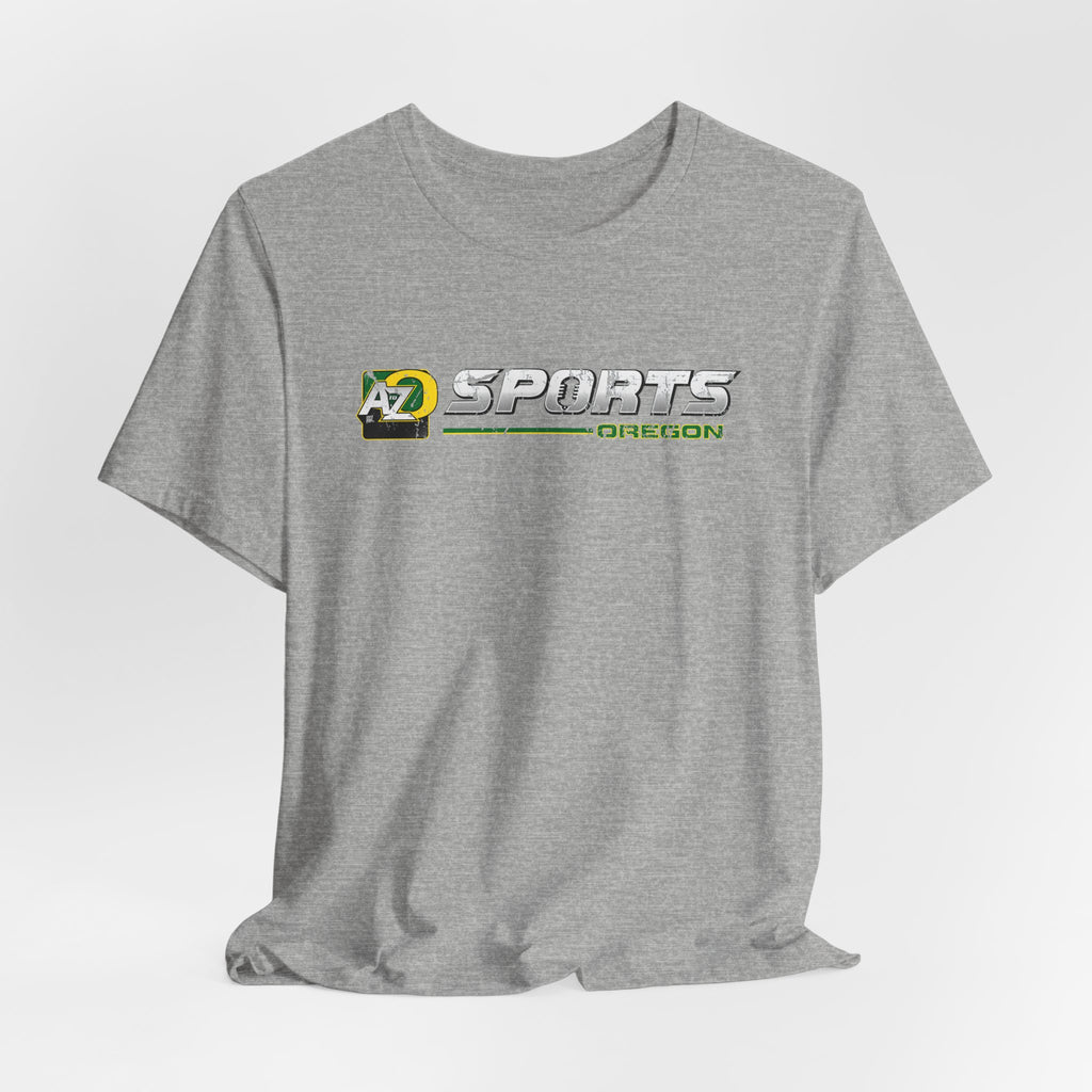 A to Z Sports Oregon Distressed Horizontal T-Shirt