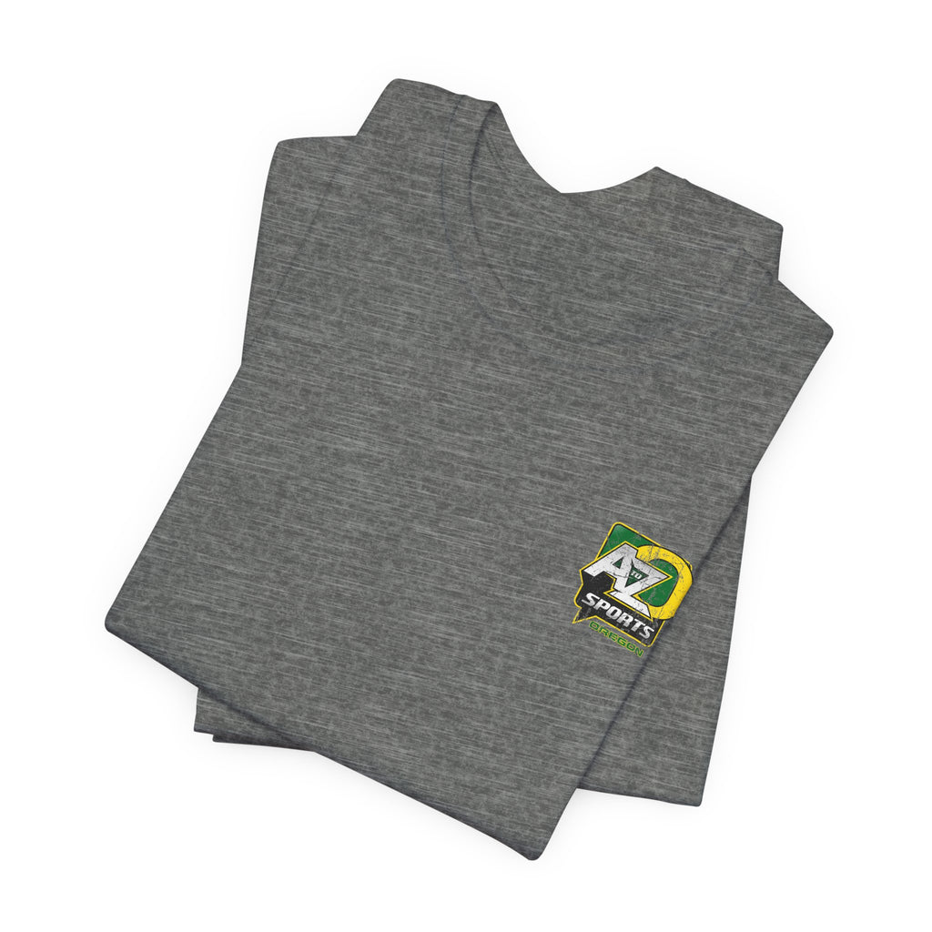 A to Z Sports Oregon Distressed Pocket T-Shirt