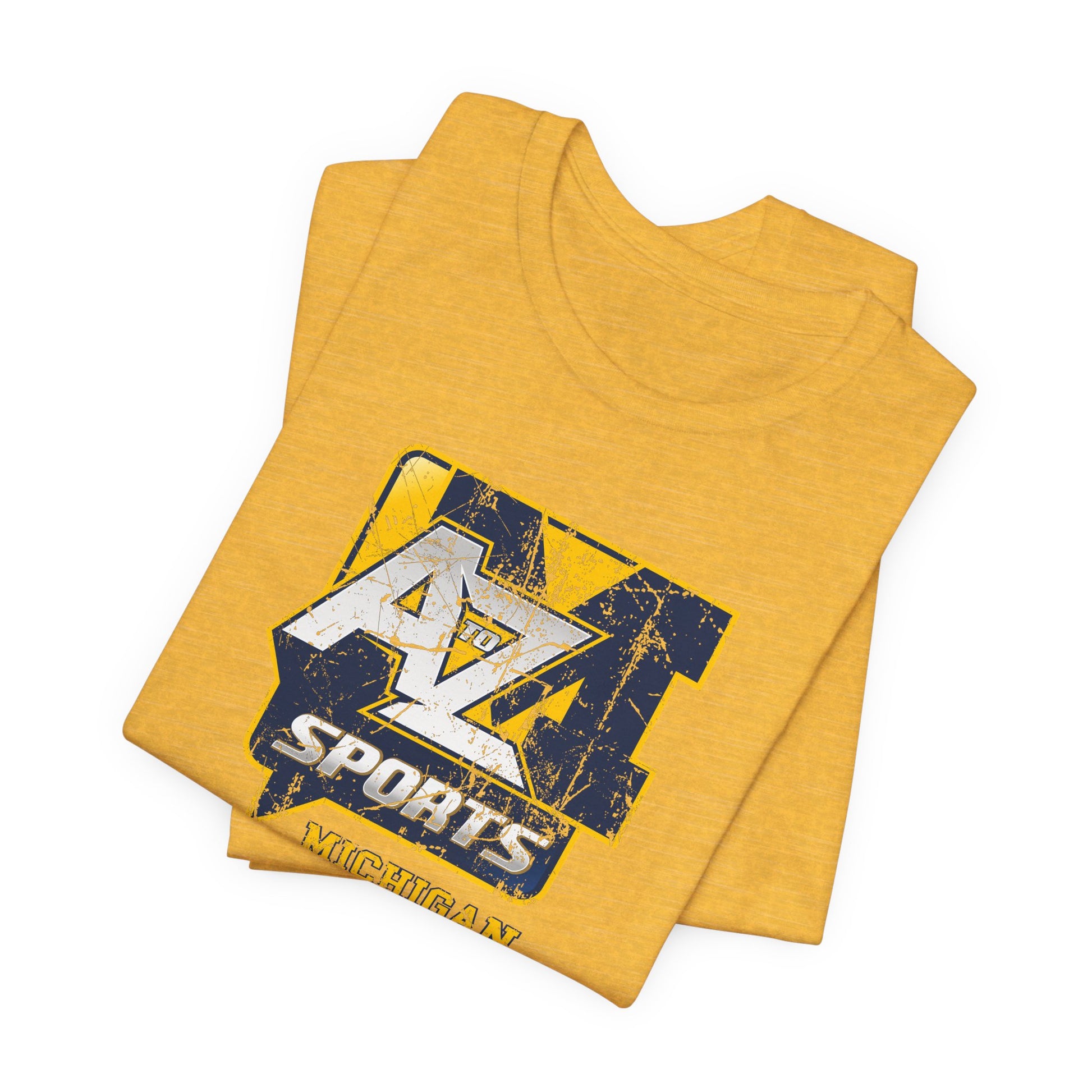 A to Z Sports Michigan Distressed T-Shirt