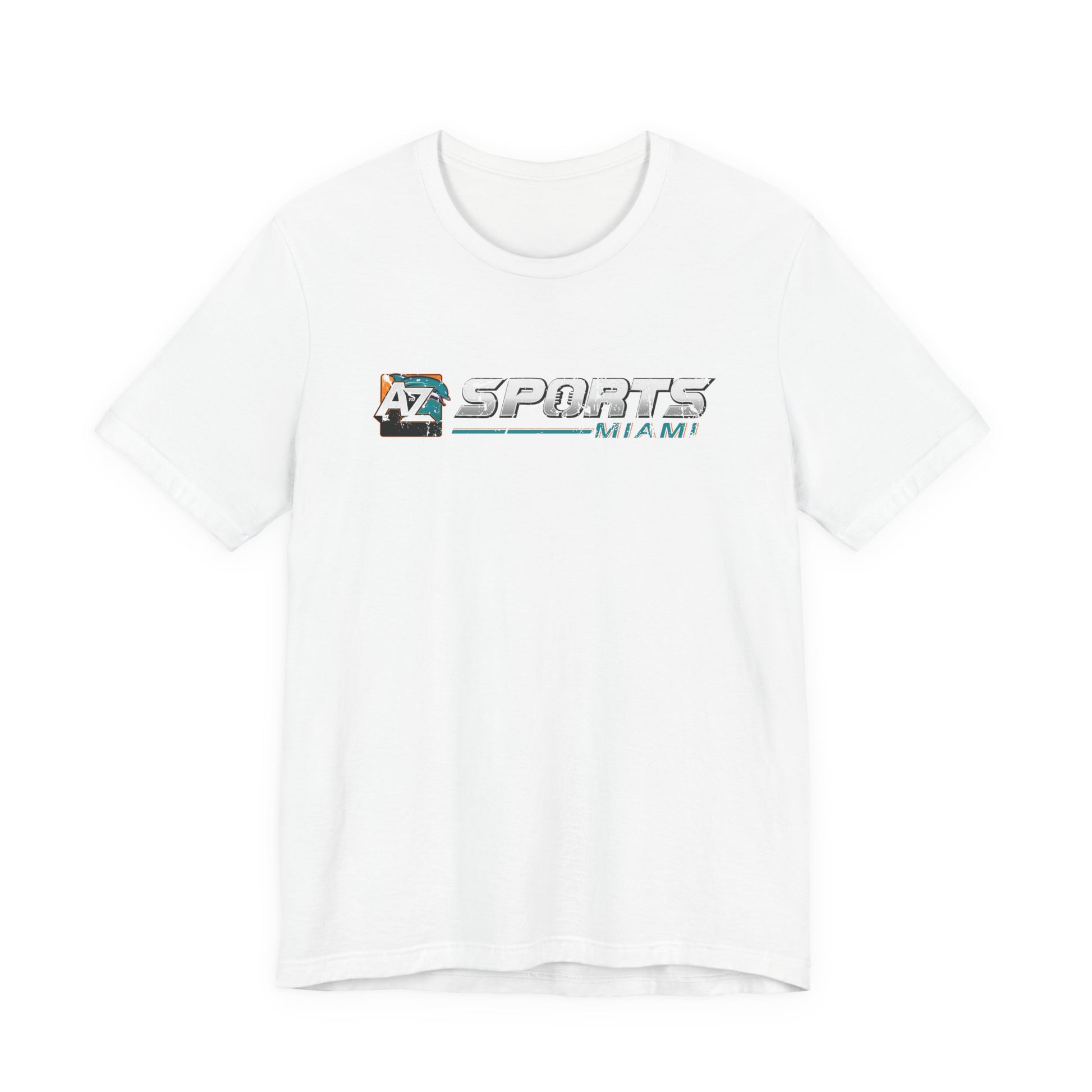 A to Z Sports Dolphins Distressed Horizontal T-Shirt