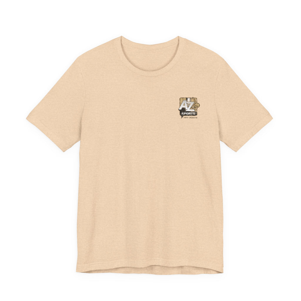 A to Z Sports Saints Distressed Pocket T-Shirt