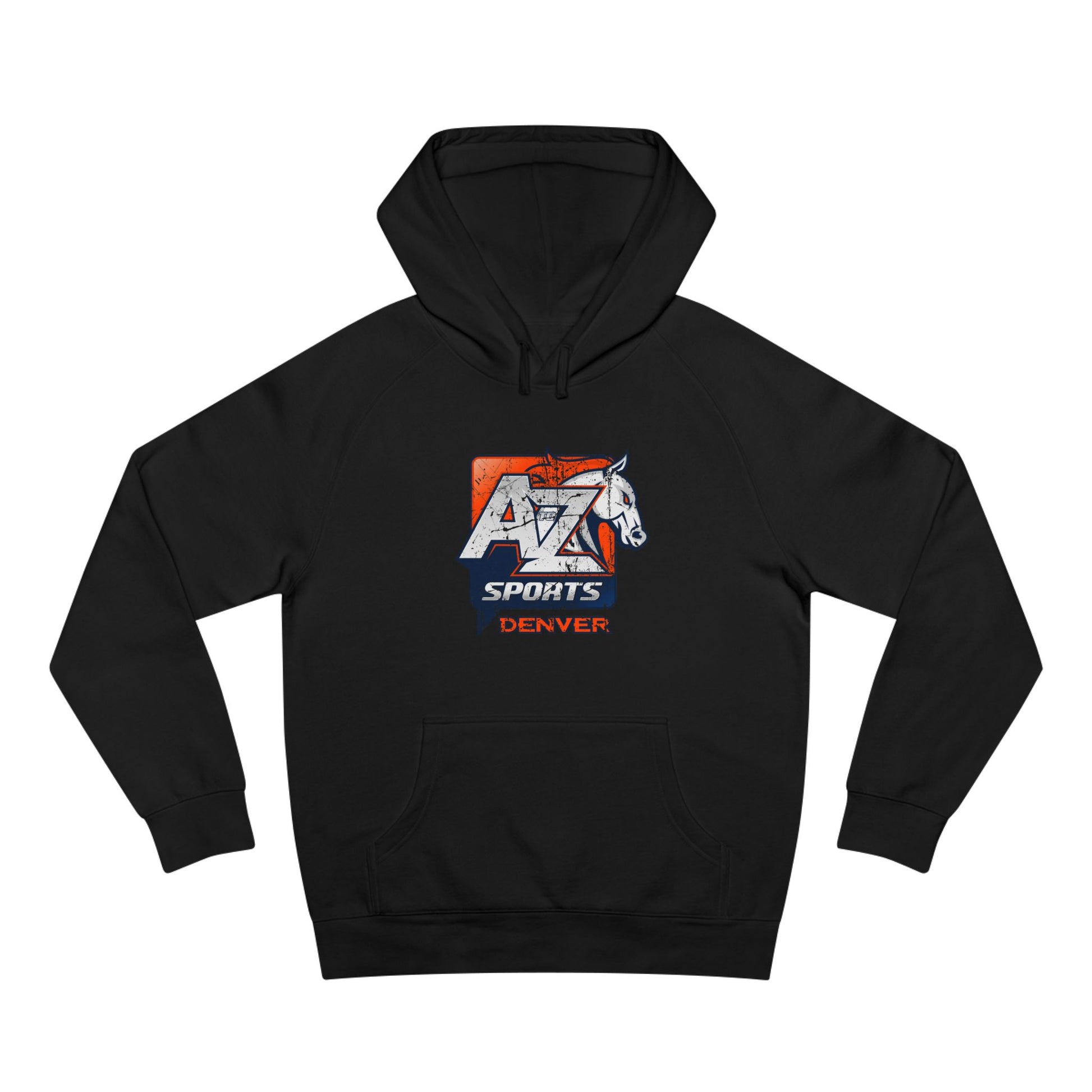 A to Z Sports Broncos Distressed Hoodie