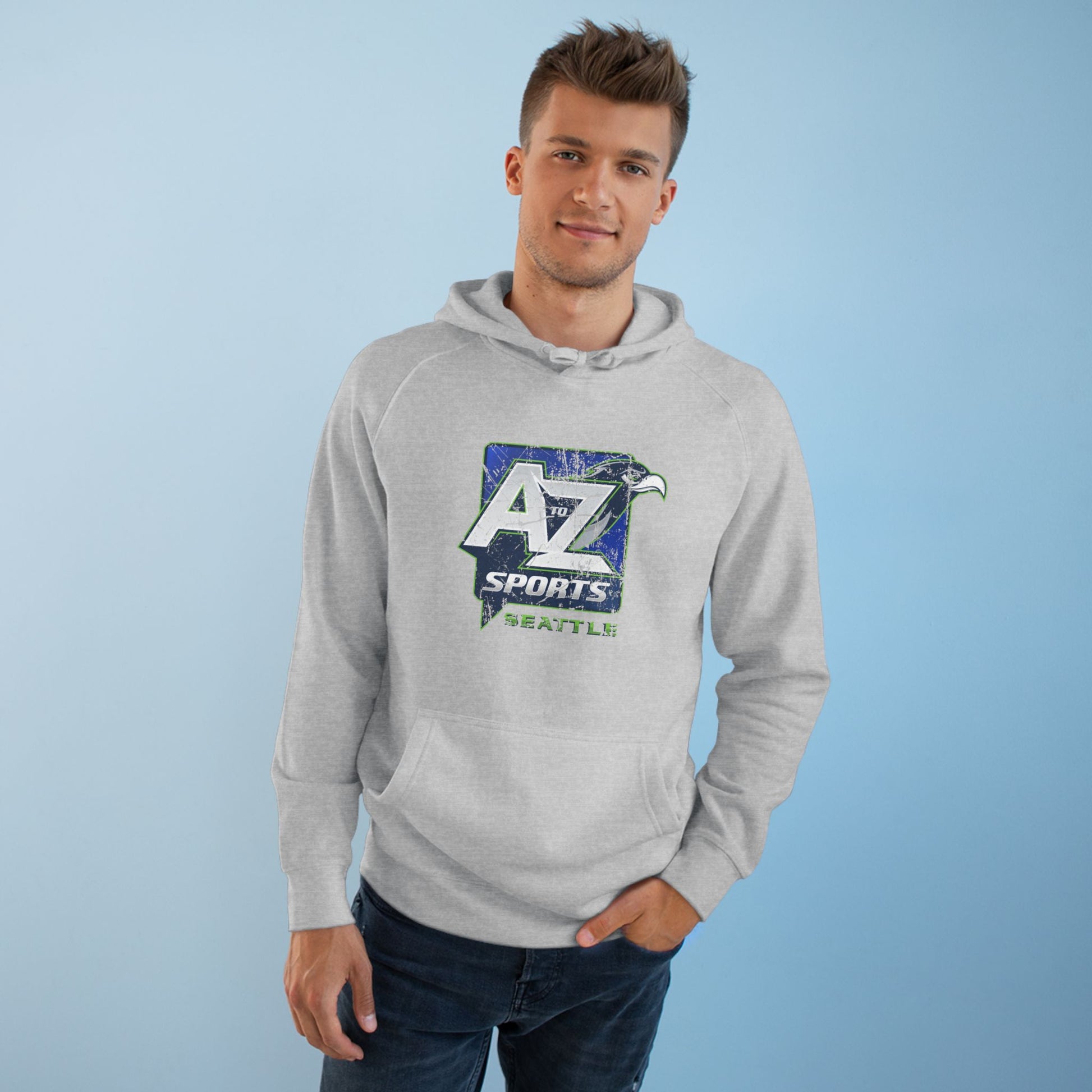 A to Z Sports Seahawks Distressed Hoodie