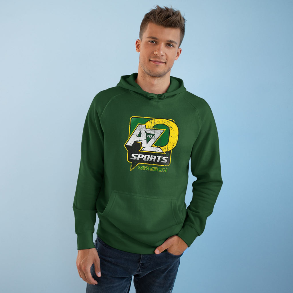 A to Z Sports Oregon Distressed Hoodie