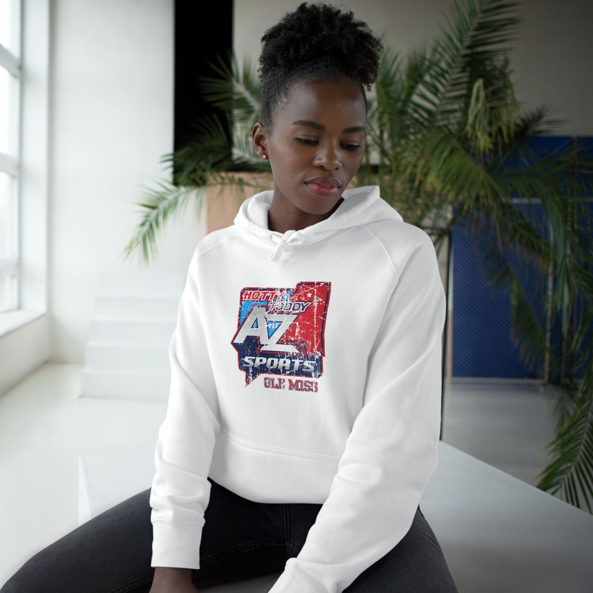 A to Z Sports Ole Miss Distressed Hoodie