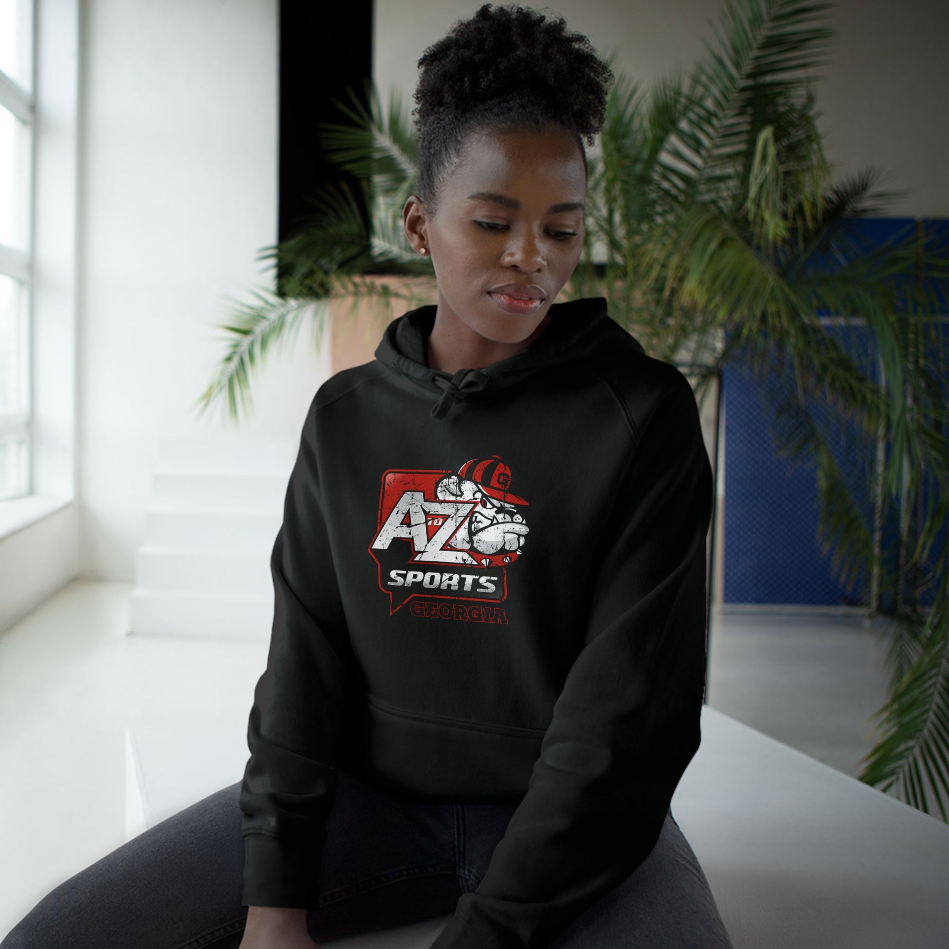 A to Z Sports Georgia Distressed Hoodie