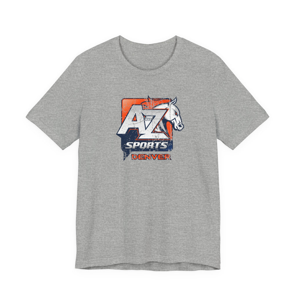 A to Z Sports Broncos Distressed T-Shirt