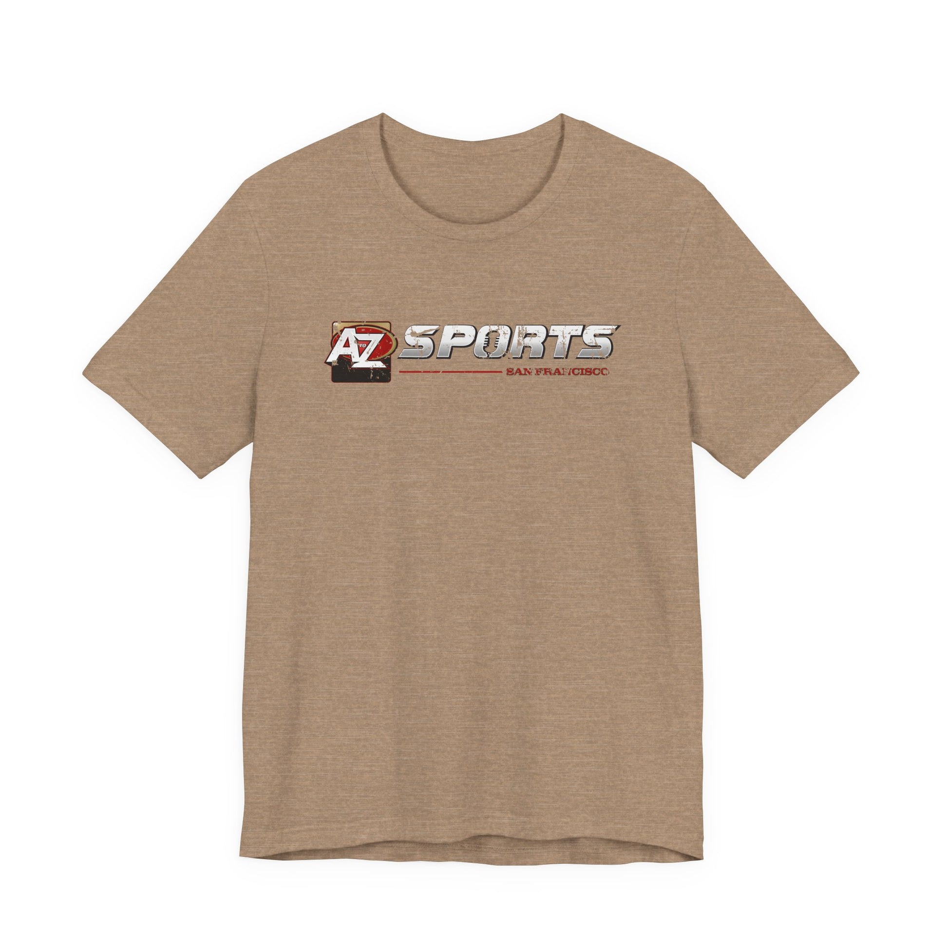 A to Z Sports 49ers Distressed Horizontal T-Shirt