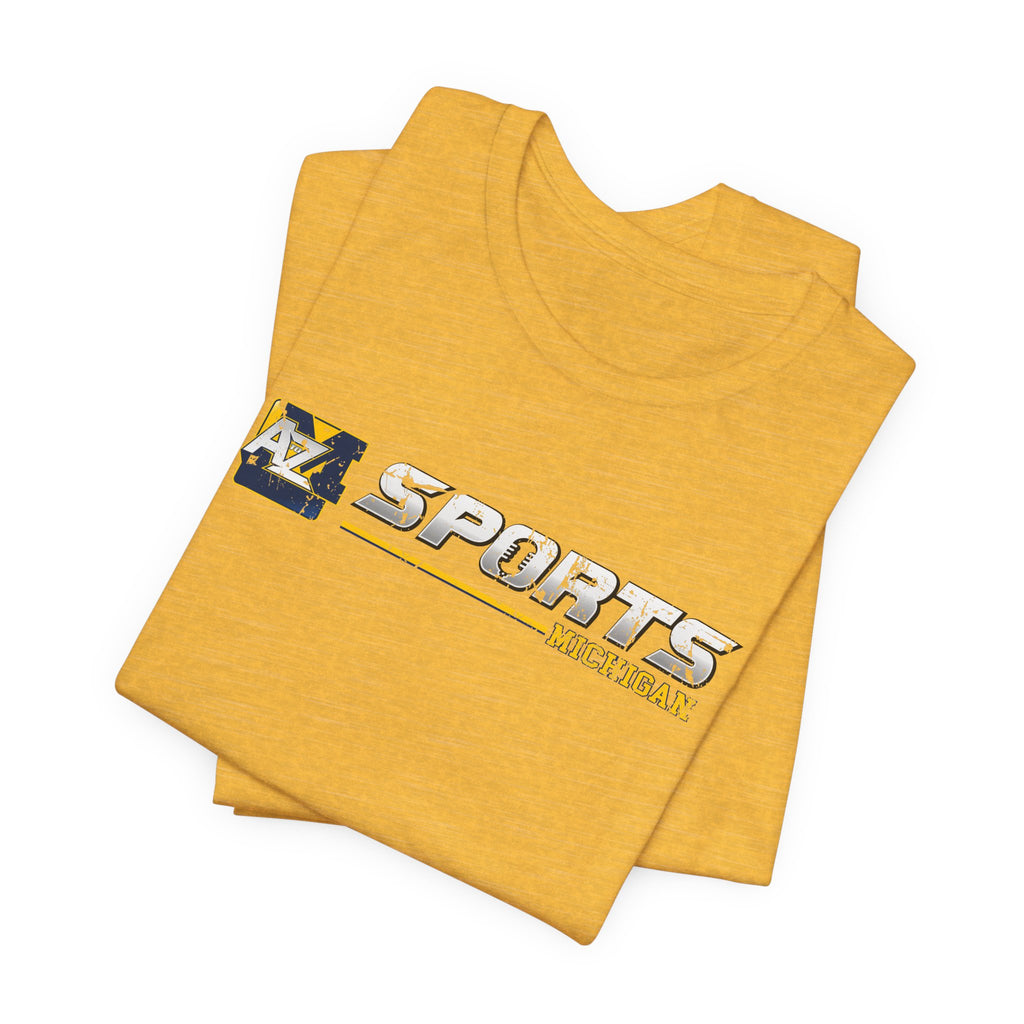 A to Z Sports Michigan Distressed Horizontal T-Shirt